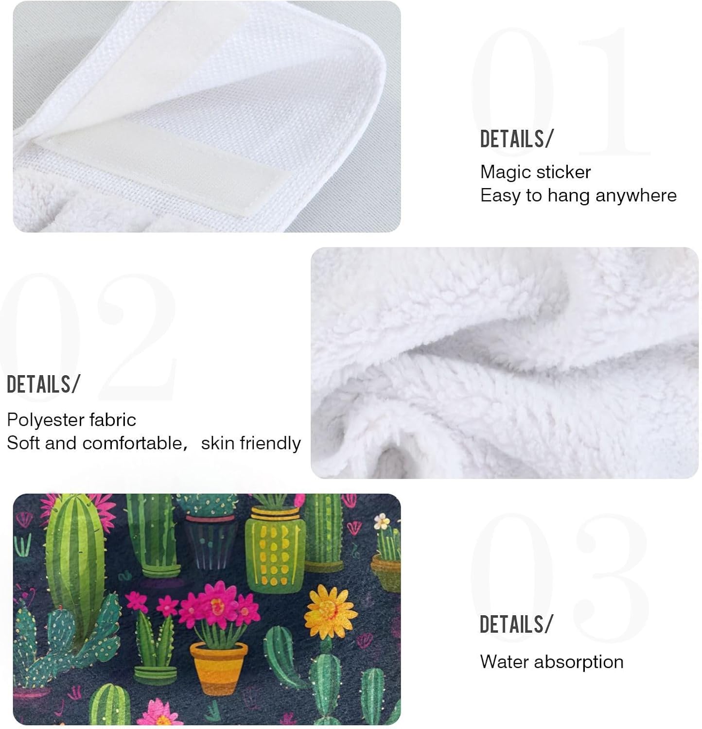 Perfect for Kids 182x14 Green Hanging Hand Towels