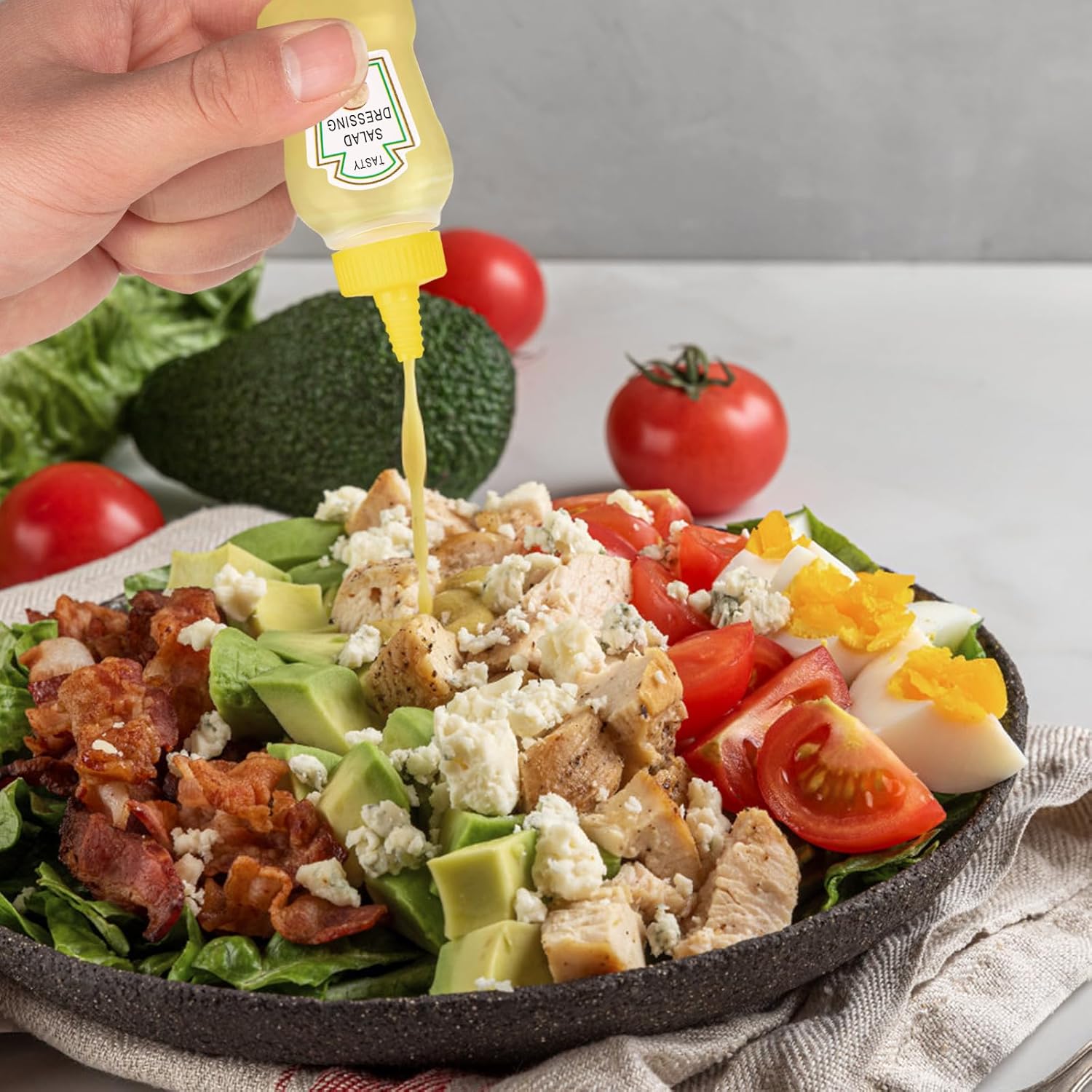 8x Mini Ketchup Bottle Set Compact Leak-Proof Perfect for Lunch