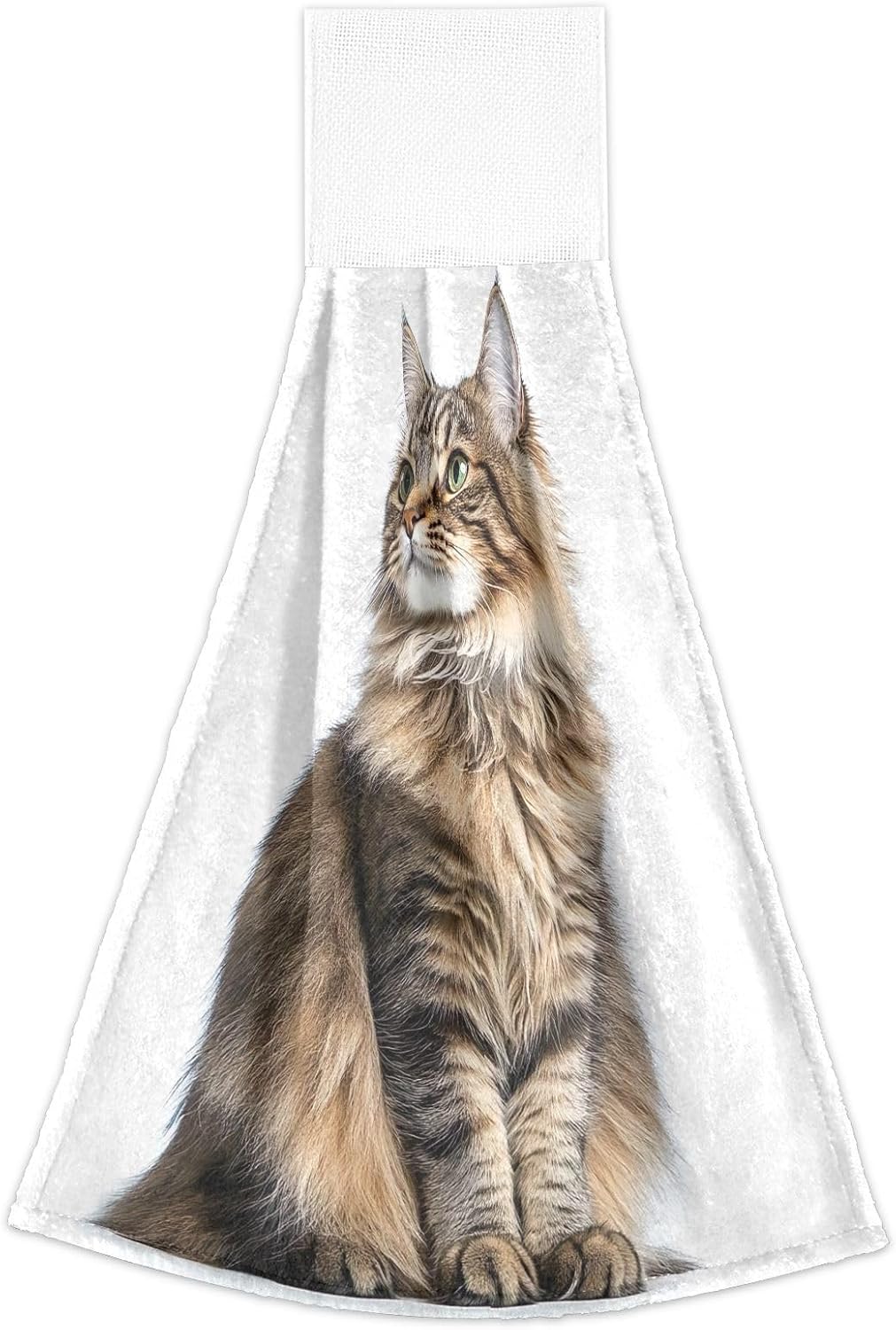 RPLIFE Hand Towels for Kids Set of 2 Cute Maine Coon Cat