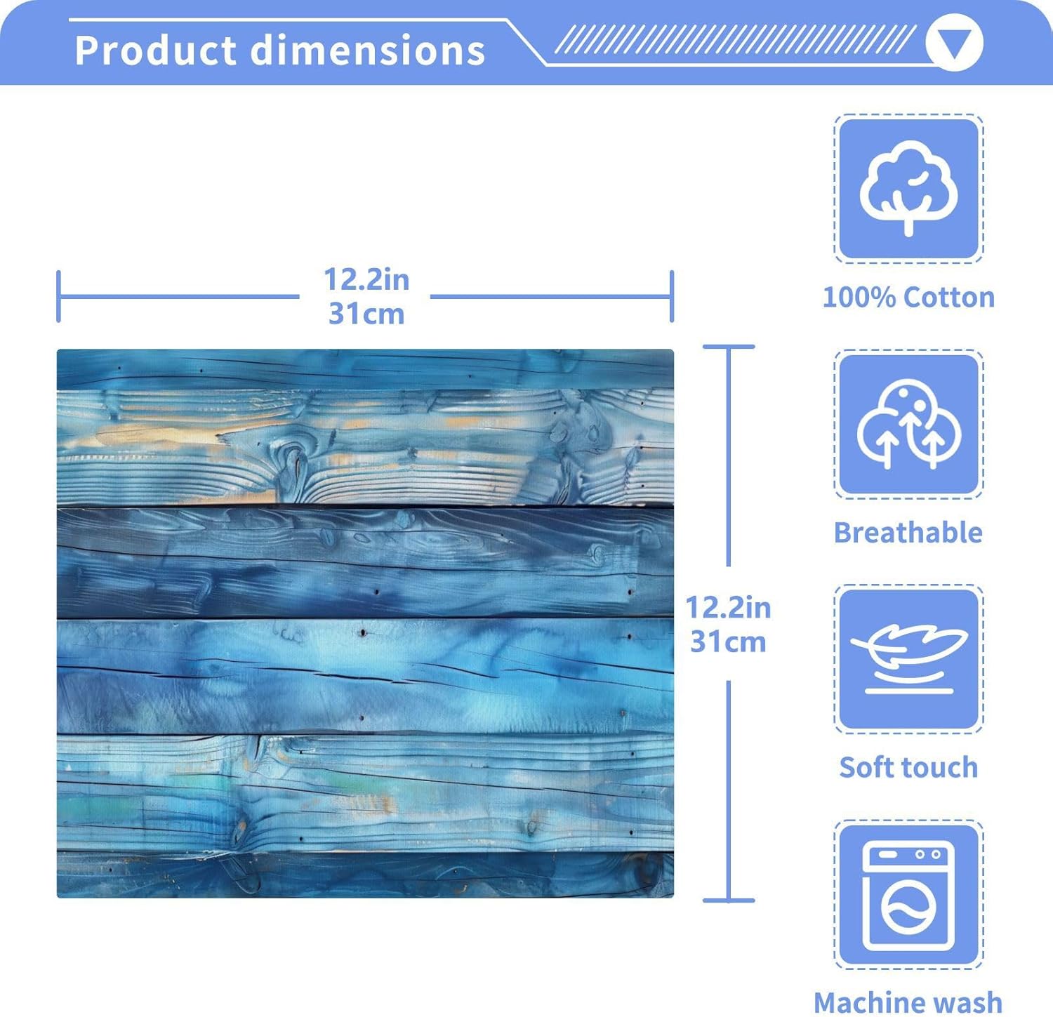 Teal Soft Washcloth Set