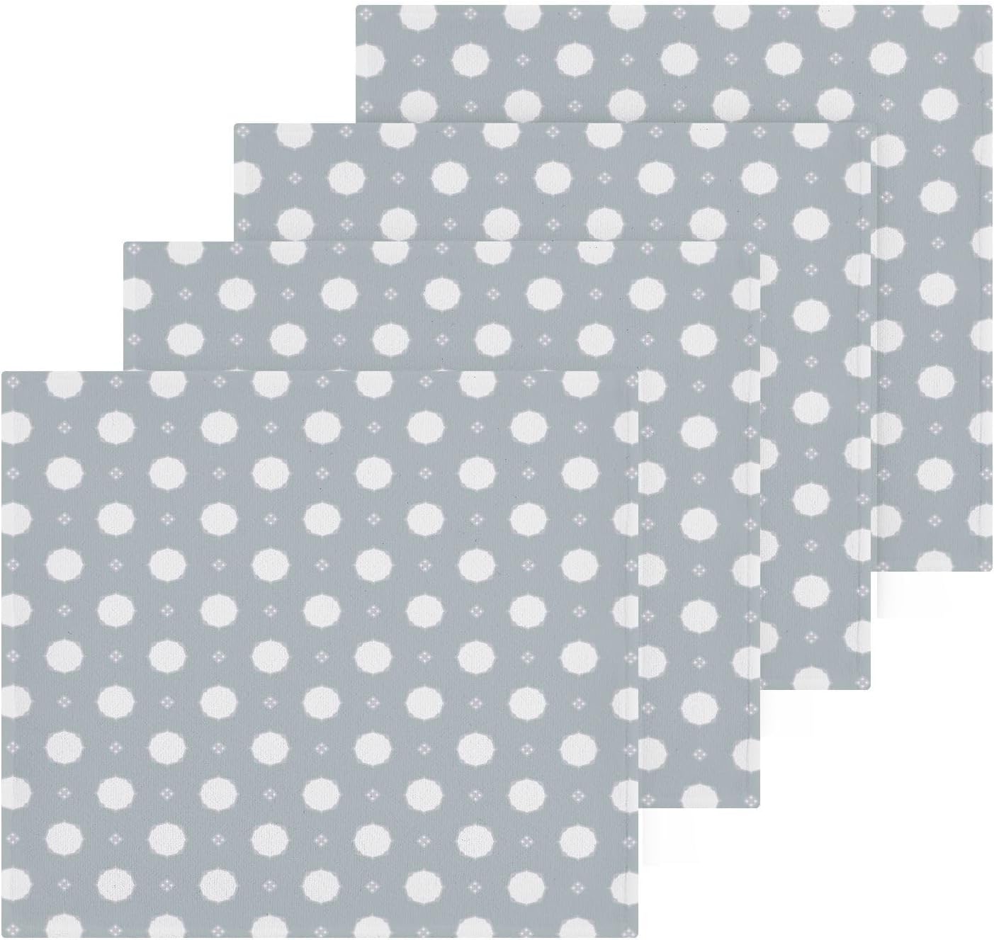 Luxury Polka Dot Washcloth Set