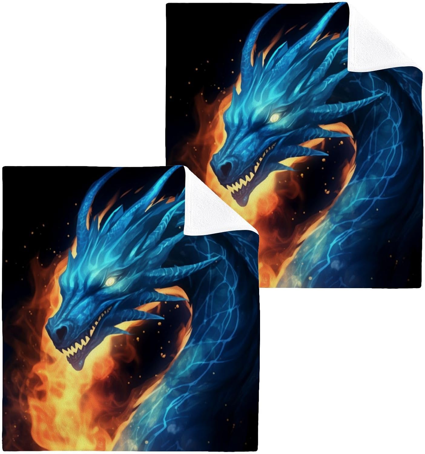 High-Quality Dragon Washcloths 2-Pack