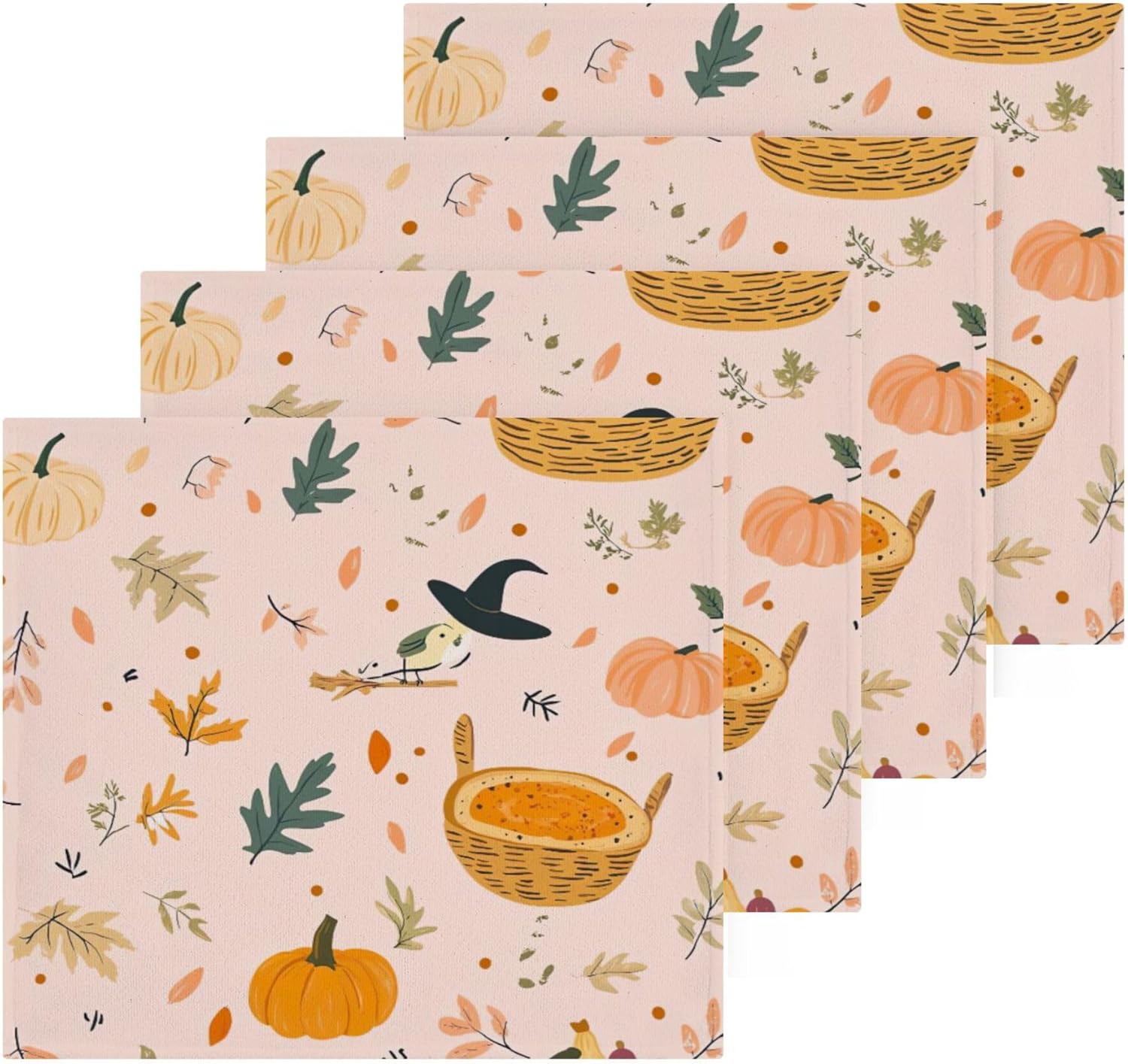 Xigua Autumn Harvest Washcloth Set 12x12