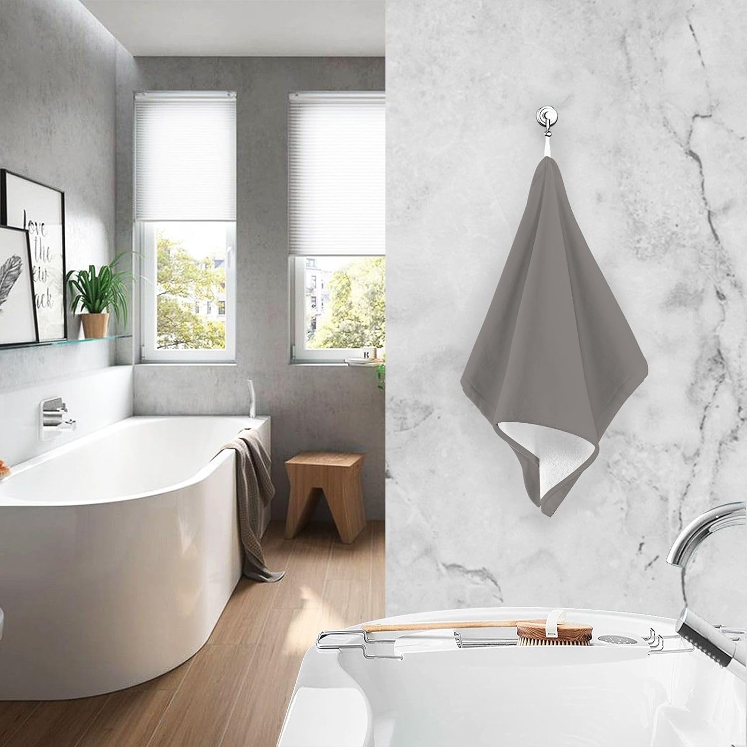 Experience Daily Comfort with GAIGEOs Iron Gray Facial Towels