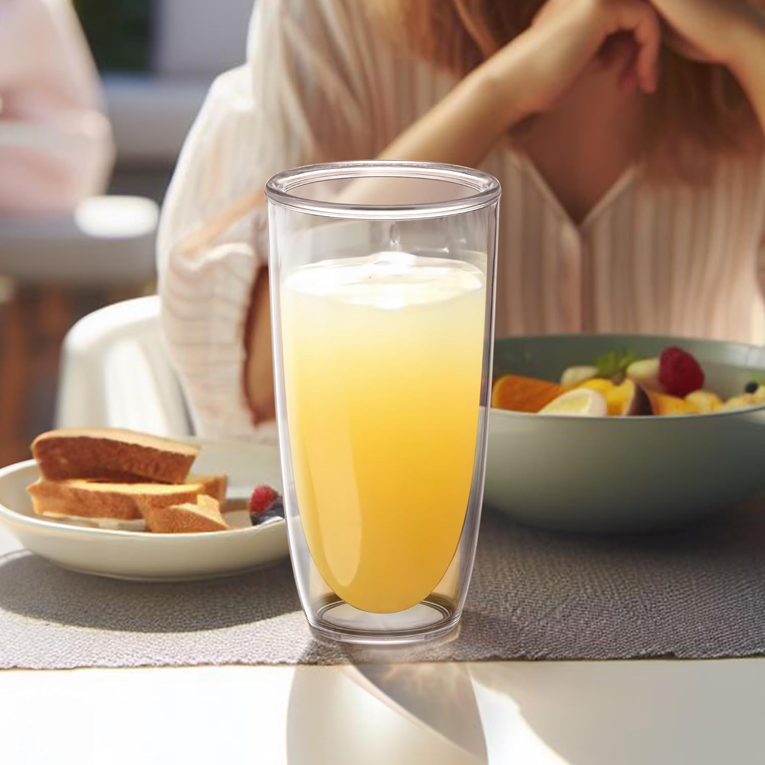 4-Piece Double-Insulated Tumblers Eco-Friendly Shatter-Proof