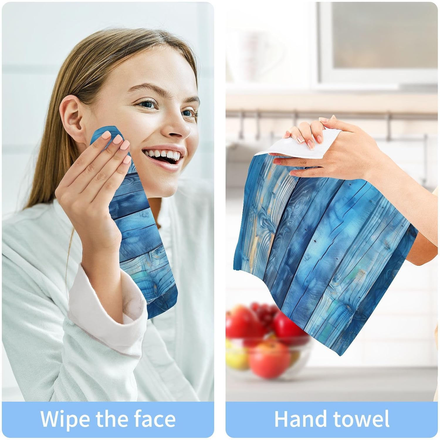 Teal Soft Washcloth Set
