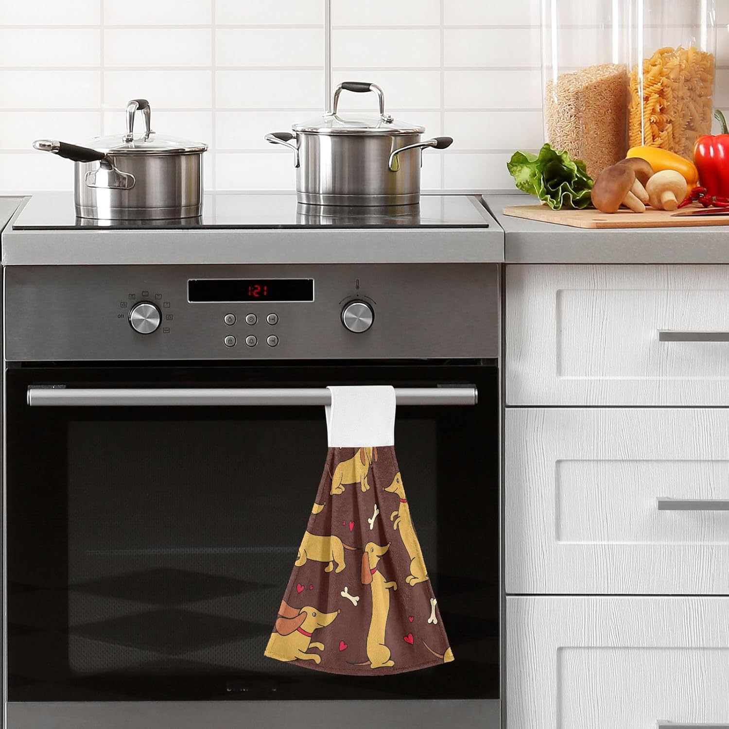 Cute Absorbent Quick-Dry Kitchen Hanging Hand Towels