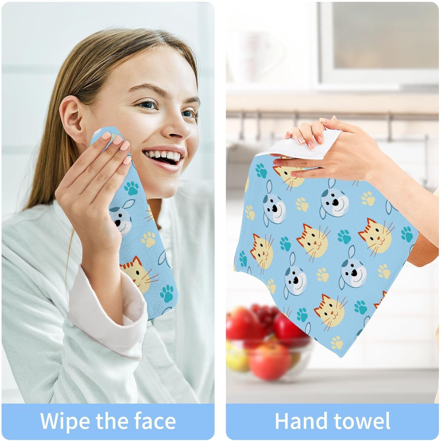 Cute Baby Travel Washcloths for Dogs or Kids