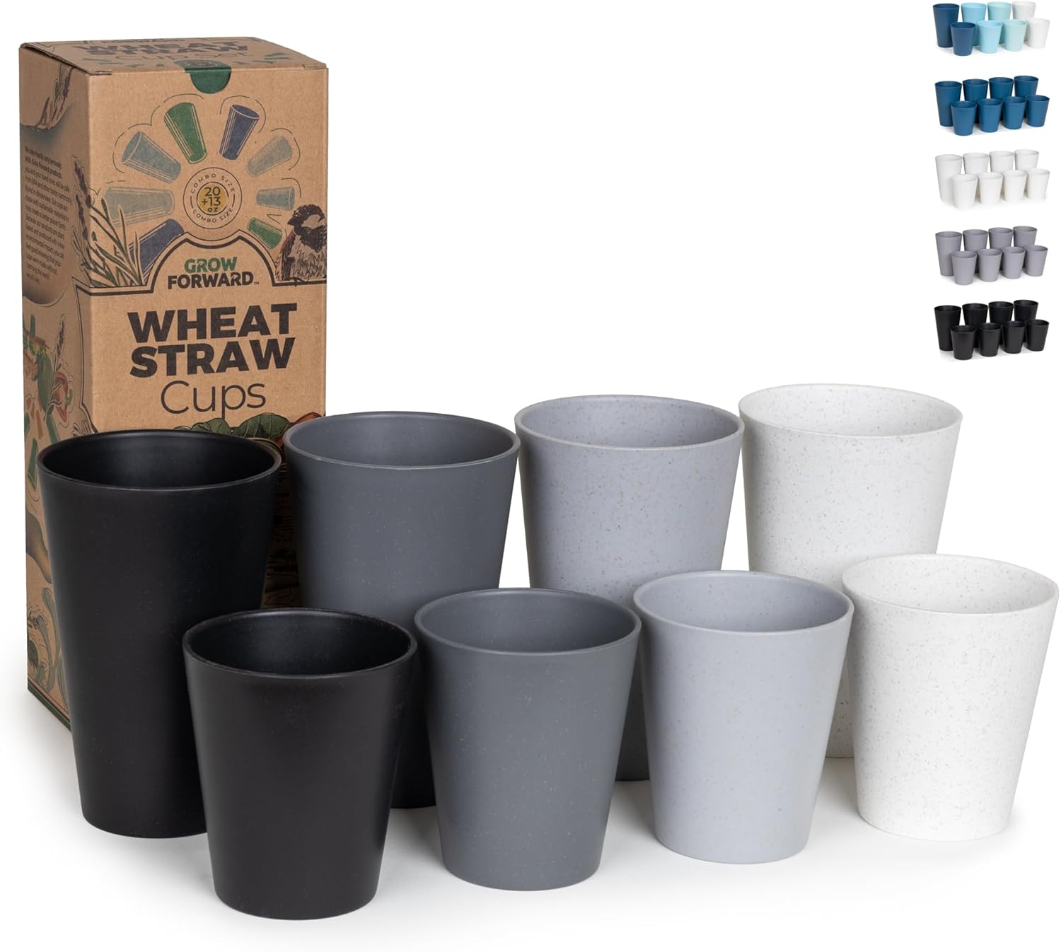 Grow Forward Premium Wheat Straw Cups - 13 20 oz