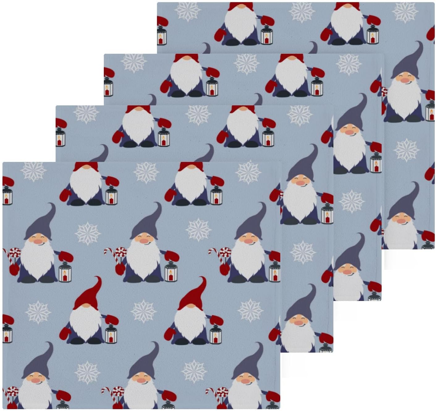 Christmas Gnome Washcloth Set 2 Pack