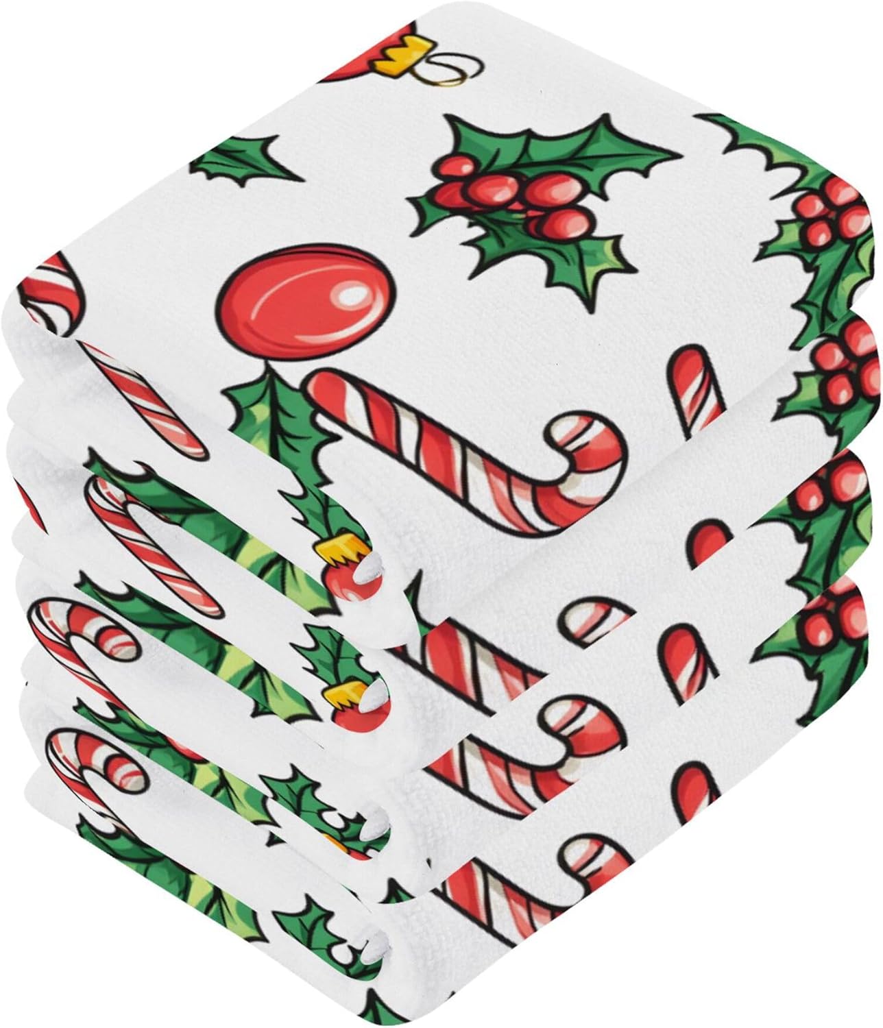 Cheerful Christmas Washcloths from Xigua