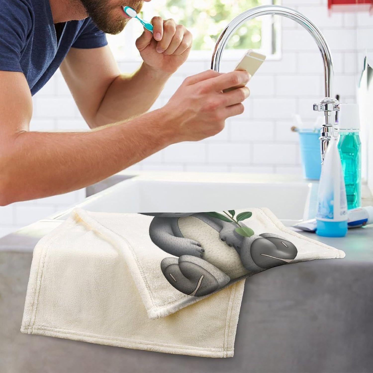 Perfect Cartoon Koala Washcloths for Sensitive Skin
