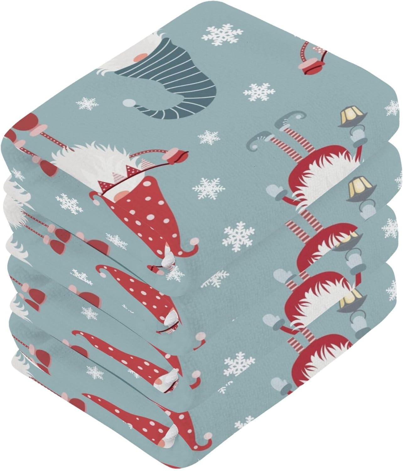Xigua Christmas Gnome Washcloth Set