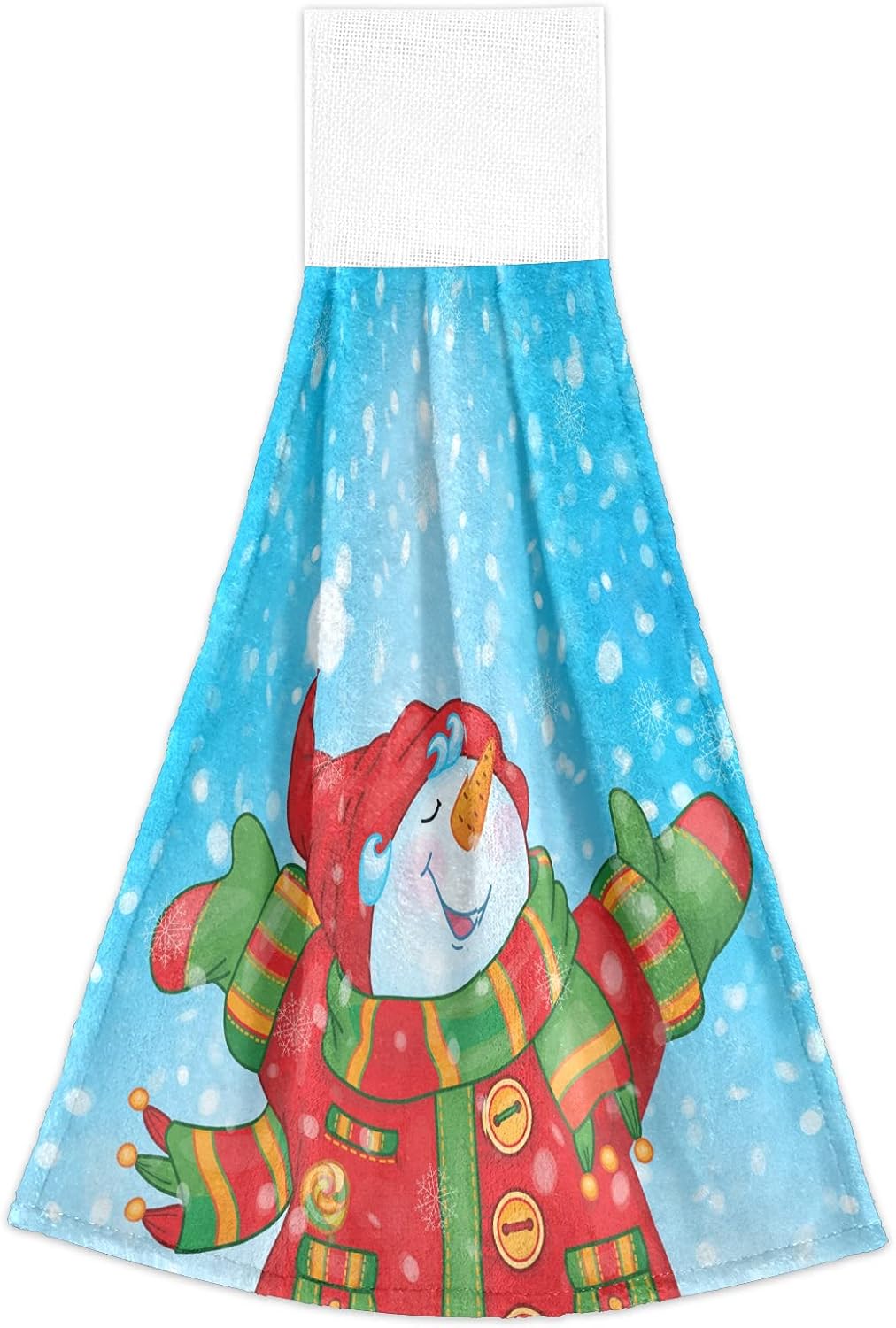 Winter Snowman Snowfall Hand Towels 2 PCS