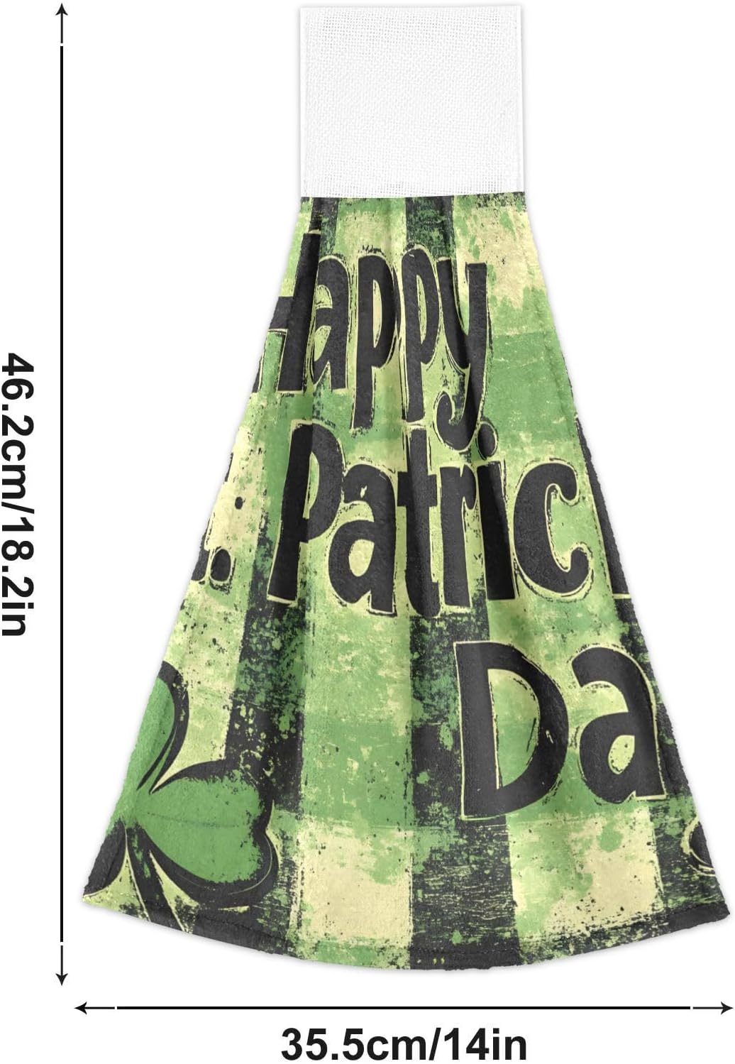 St Patricks Day Soft Hand Towels Twin Pack 182x14inch 100 polyester AbsorbentReusable