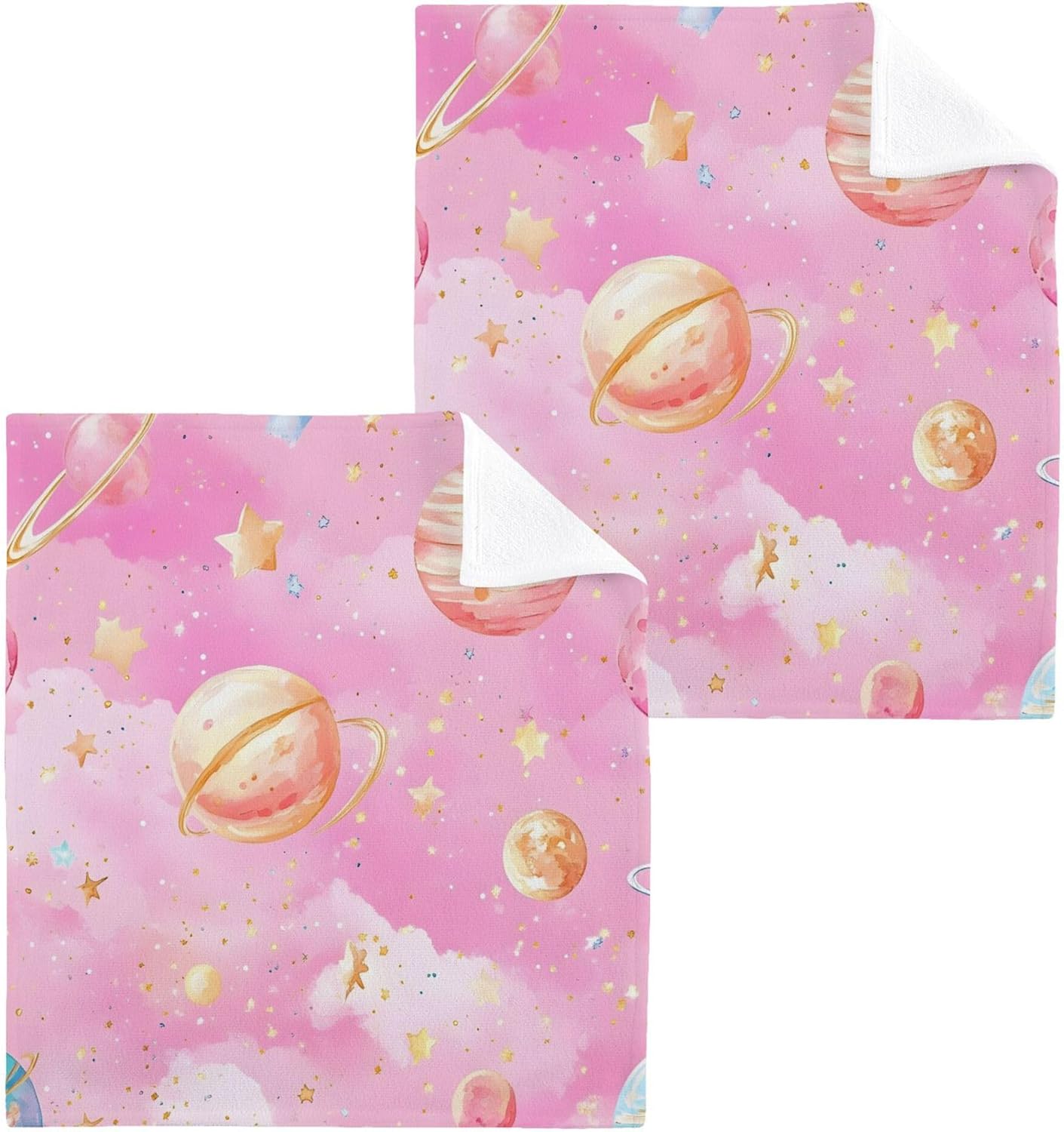 Xigua Glittery Bright Fingertip Washcloths Set