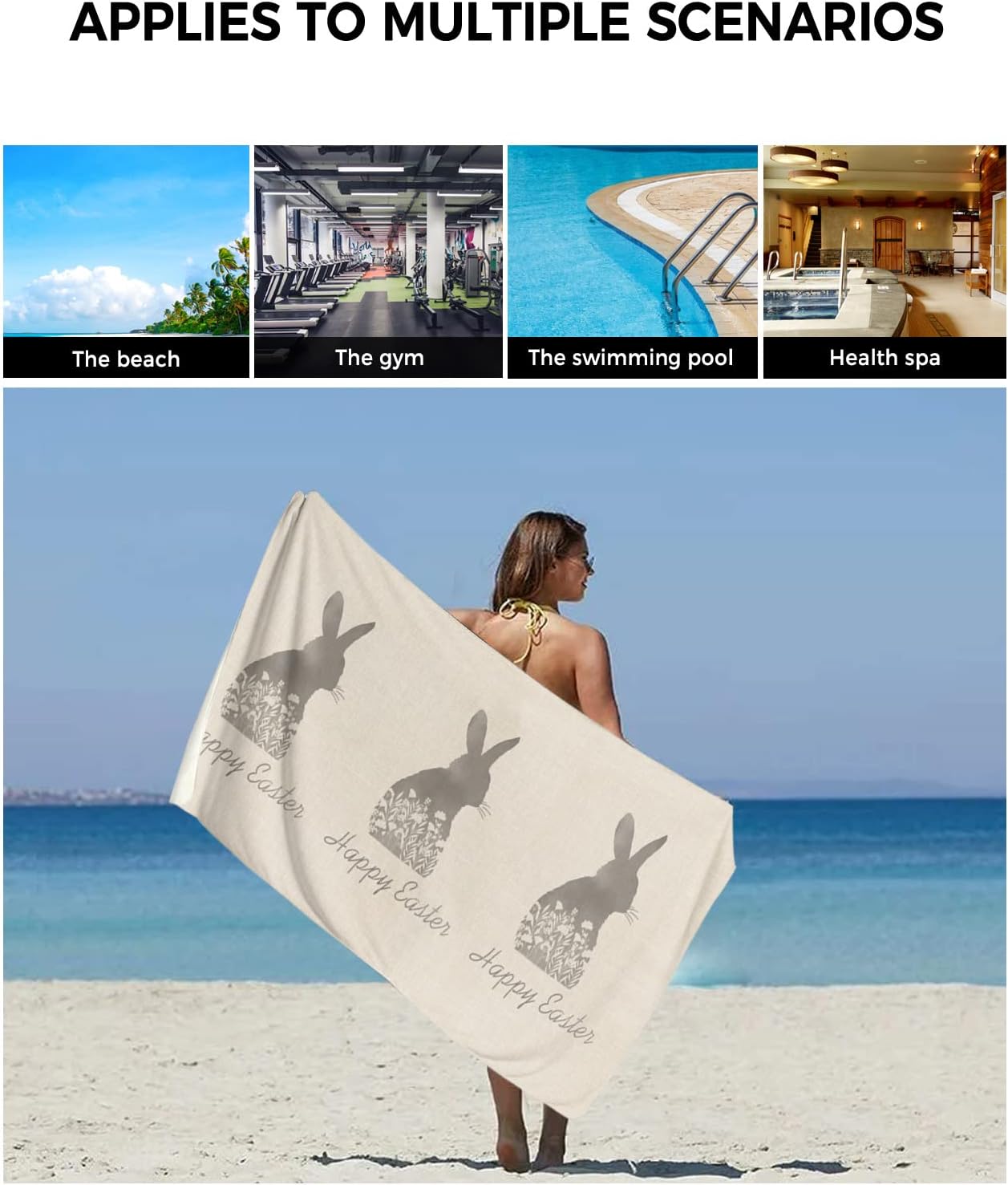 Delight your bathroom with our bunny towel set