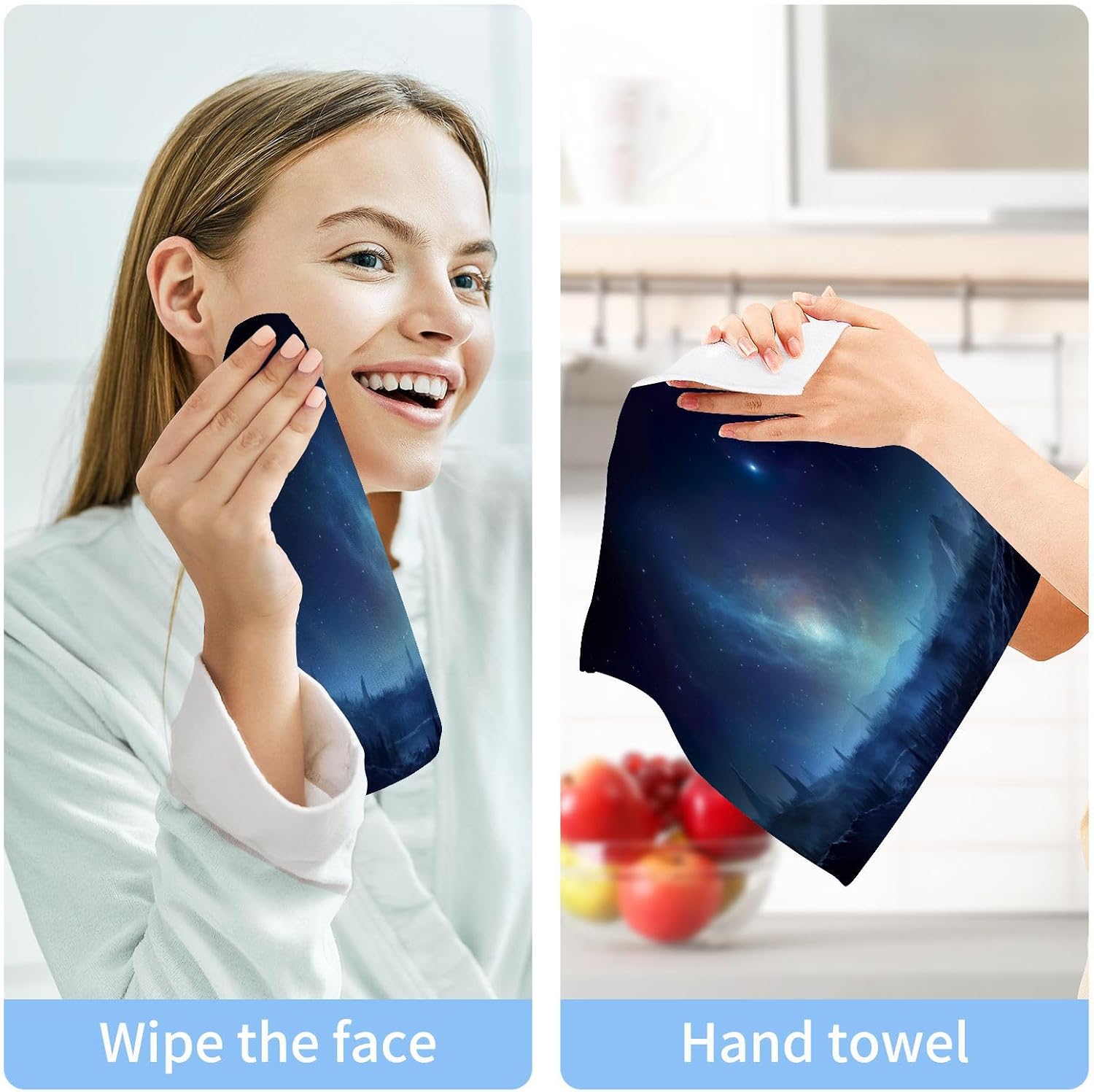 Galaxy Washcloth Set for Sleep Relaxation