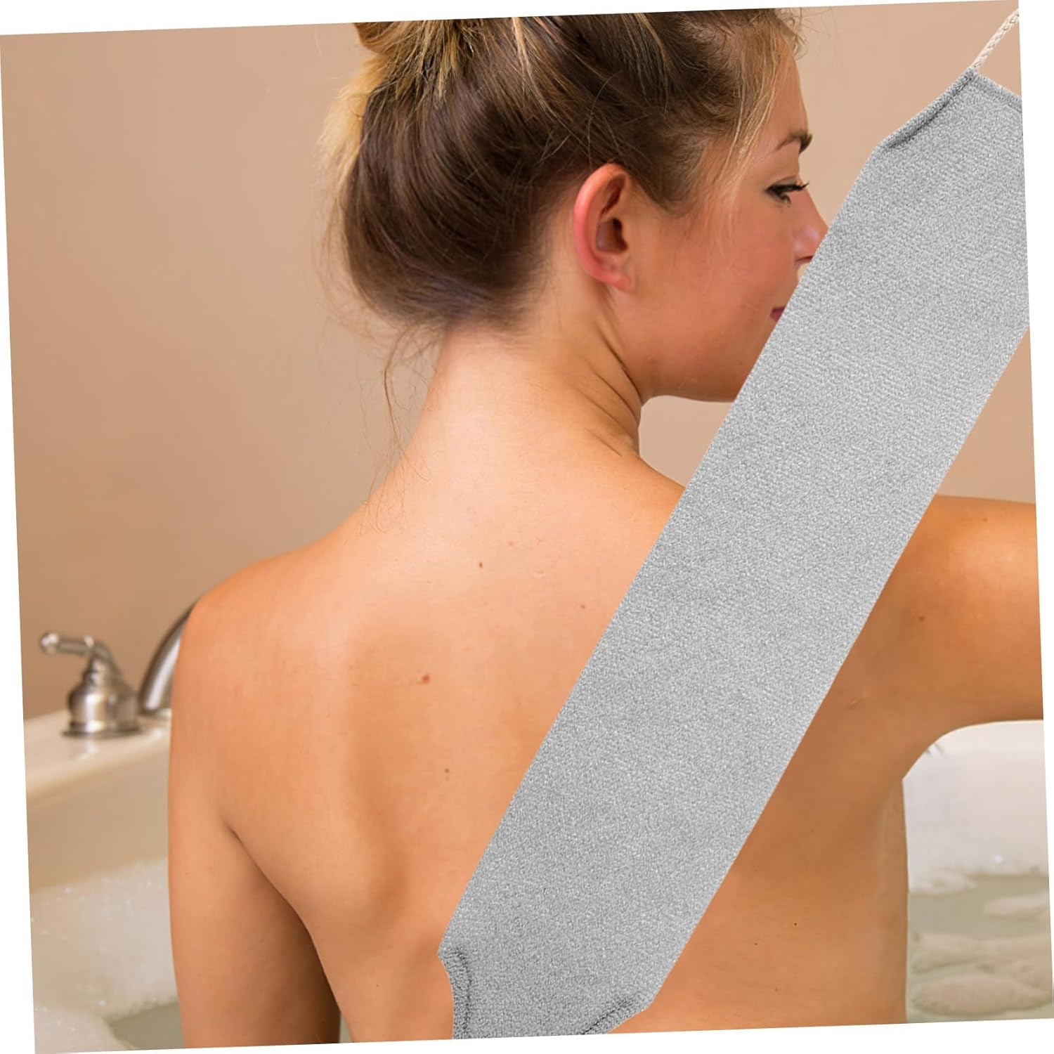 HONMEET Exfoliating Back Rub Bath Towel for Men Women