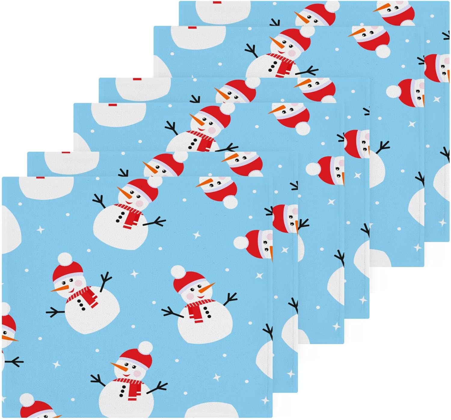 Xigua Christmas Snowman Washcloth Set