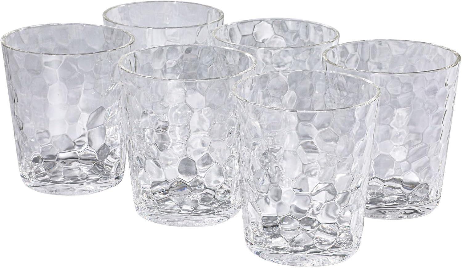 BPA-Free Plastic Tumblers 6 Pack Reusable Dishwasher Safe