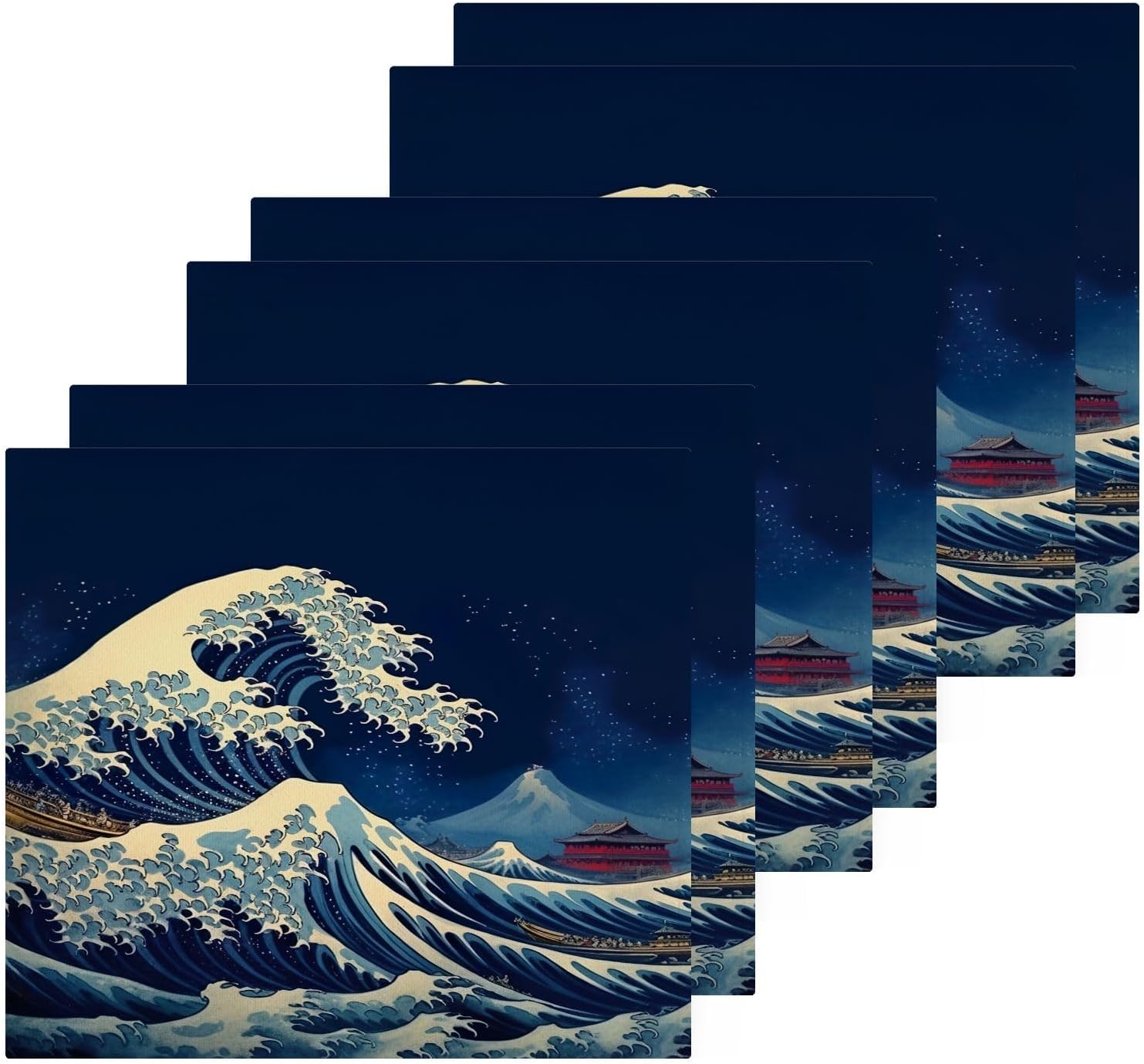 YETTASBIN Sea Waves Washcloths 2 Pack