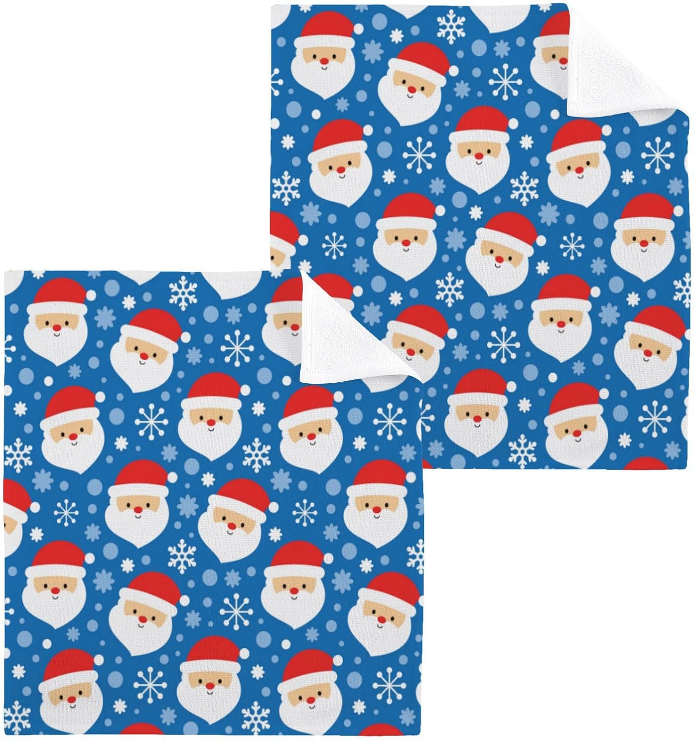 Christmas Santa Washcloth Set