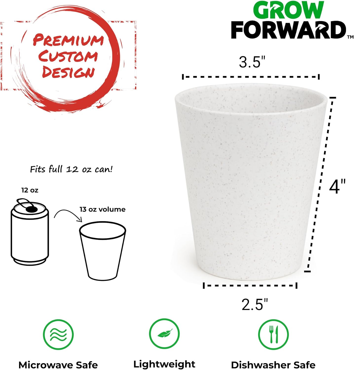 Grow Forward Premium Wheat Straw Cups - 13 20 oz