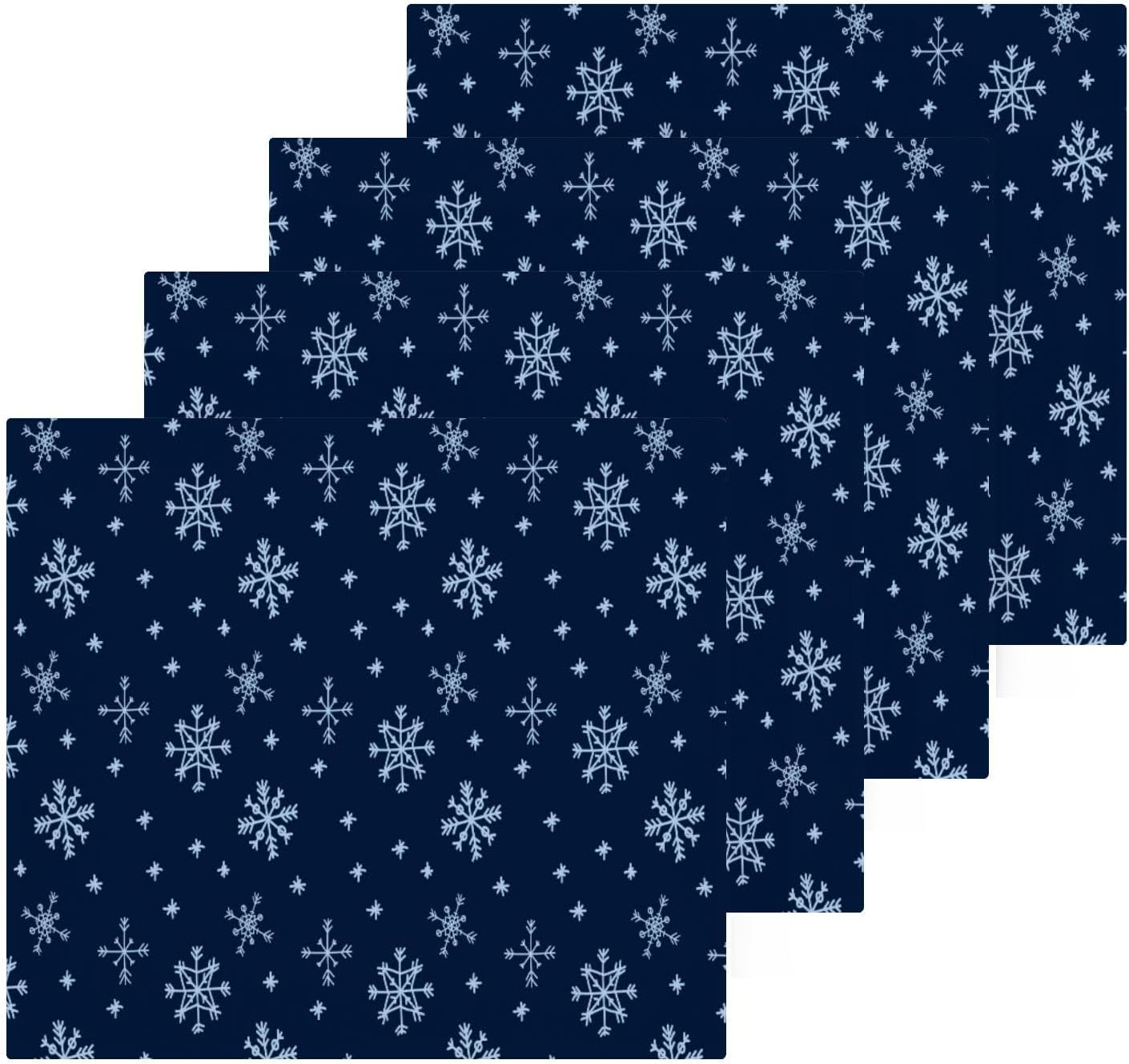 Blue Snowflake Washcloth 2 Pack