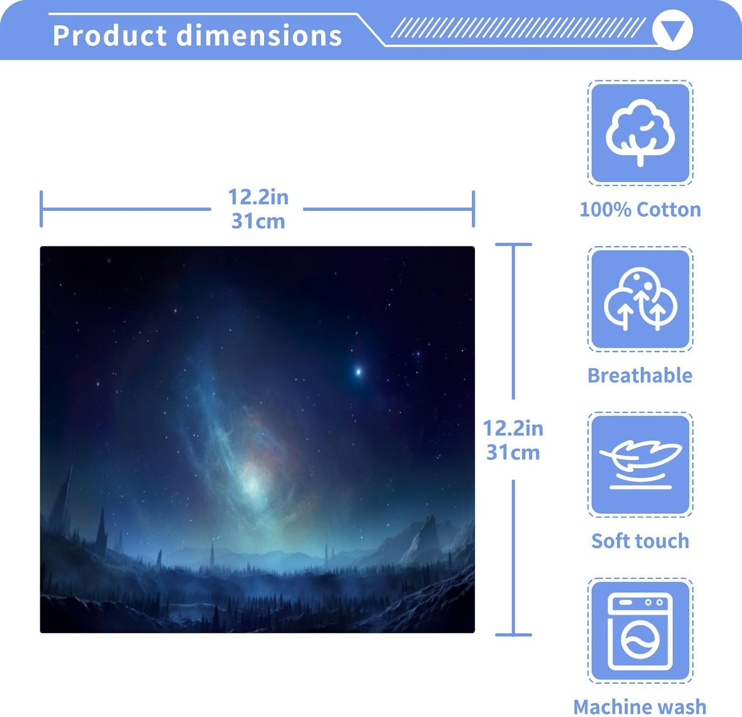 Galaxy Washcloth Set for Sleep Relaxation