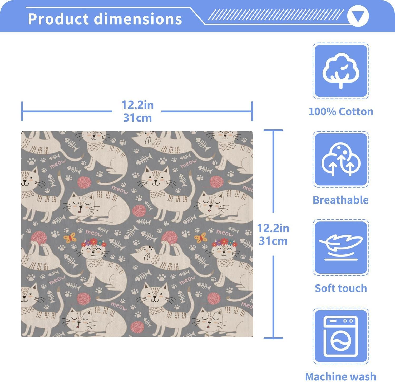 Highly Absorbent Soft Face Towels