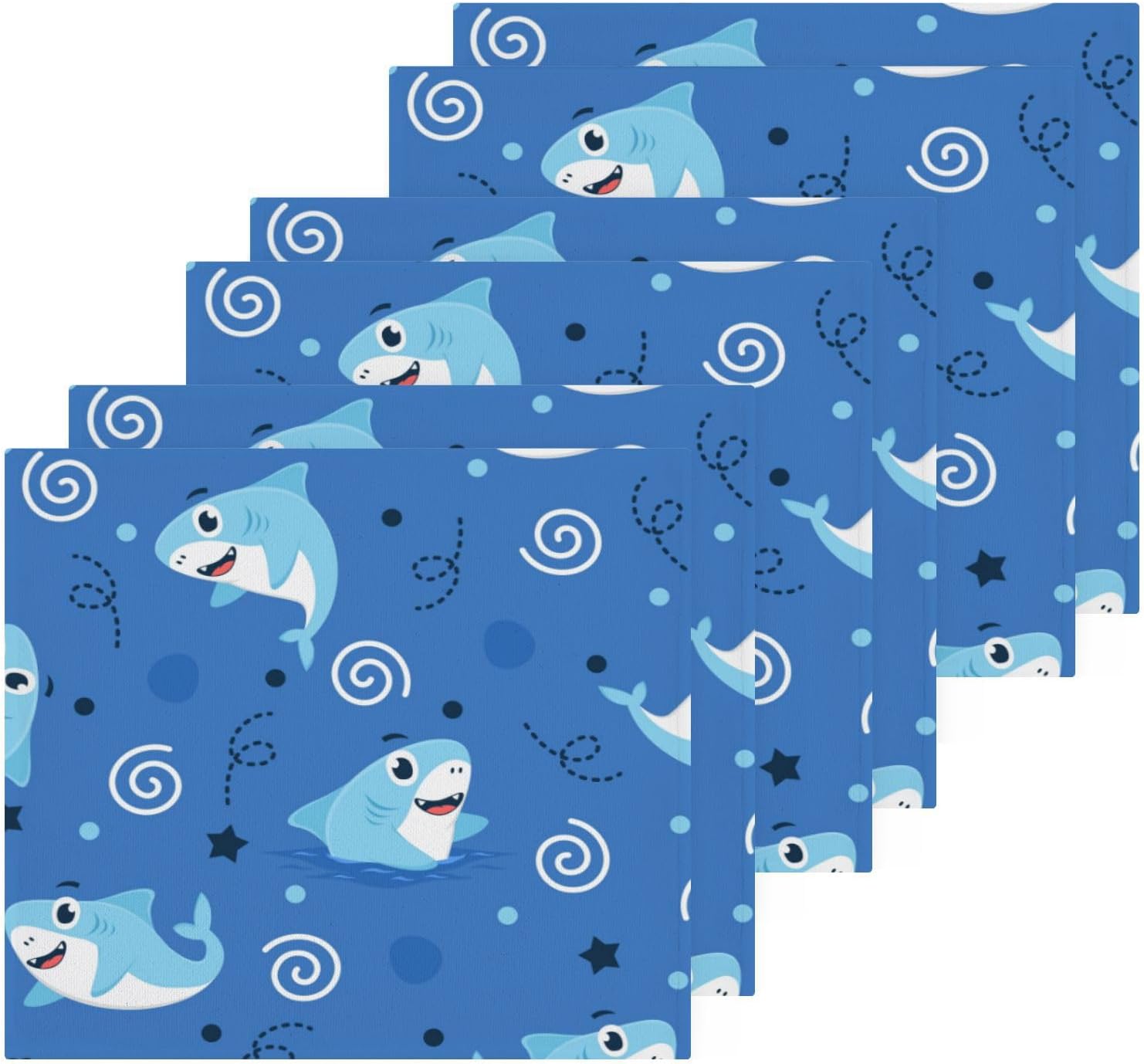 Yettasan Shark Washcloth 2-Pack