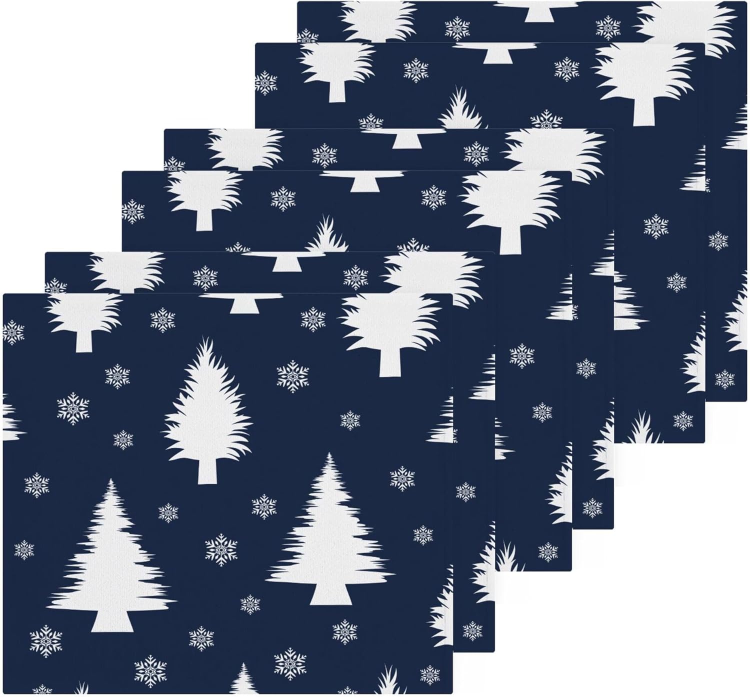 Xigua Christmas Trees Washcloths Set of 2 12x12 Inch 1