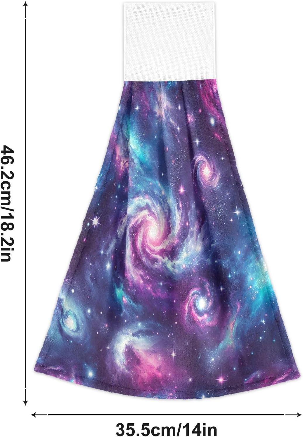RPLIFE Galaxy Hanging Loop Hand Towel Set for Kids