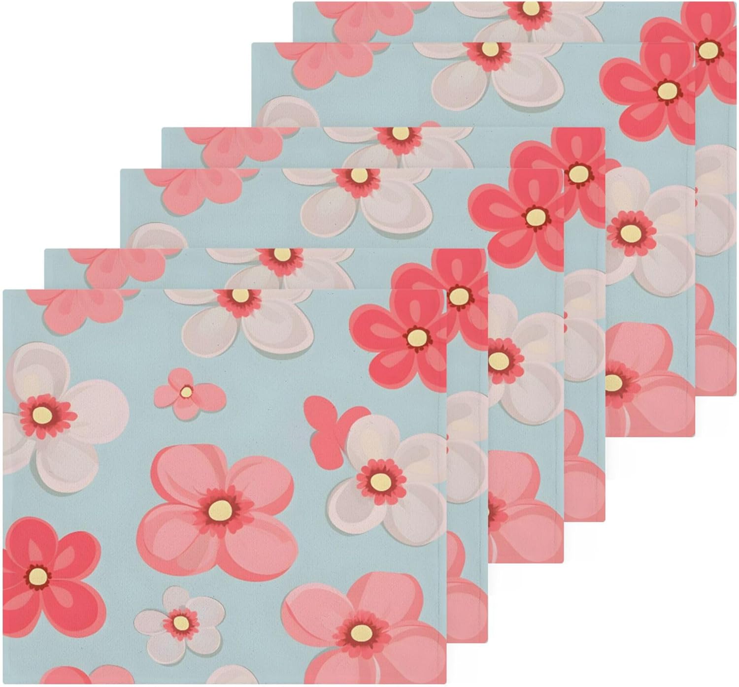 Cute Coral Washcloth Set Multiple Sizes