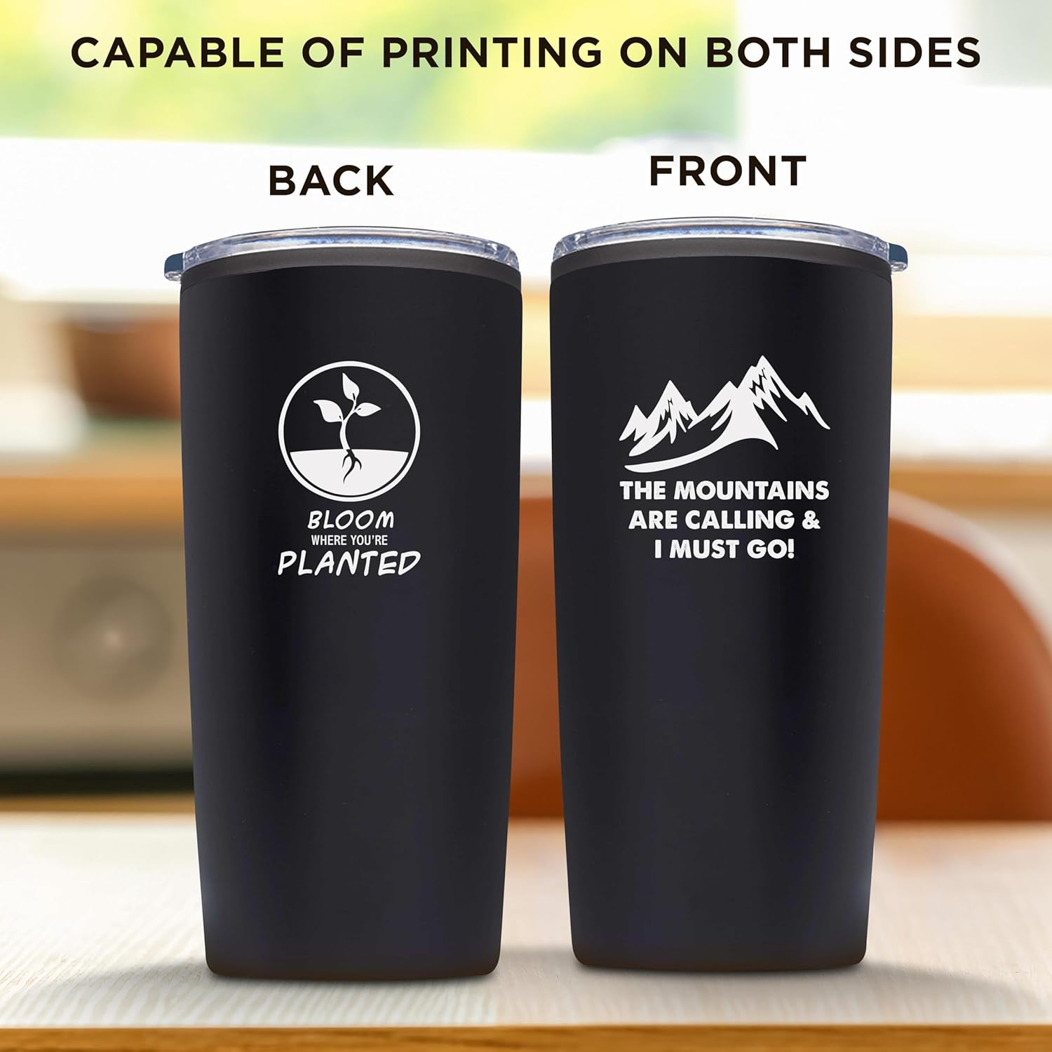 Custom Plastic Tumblers with Lid Insulated Set of 6