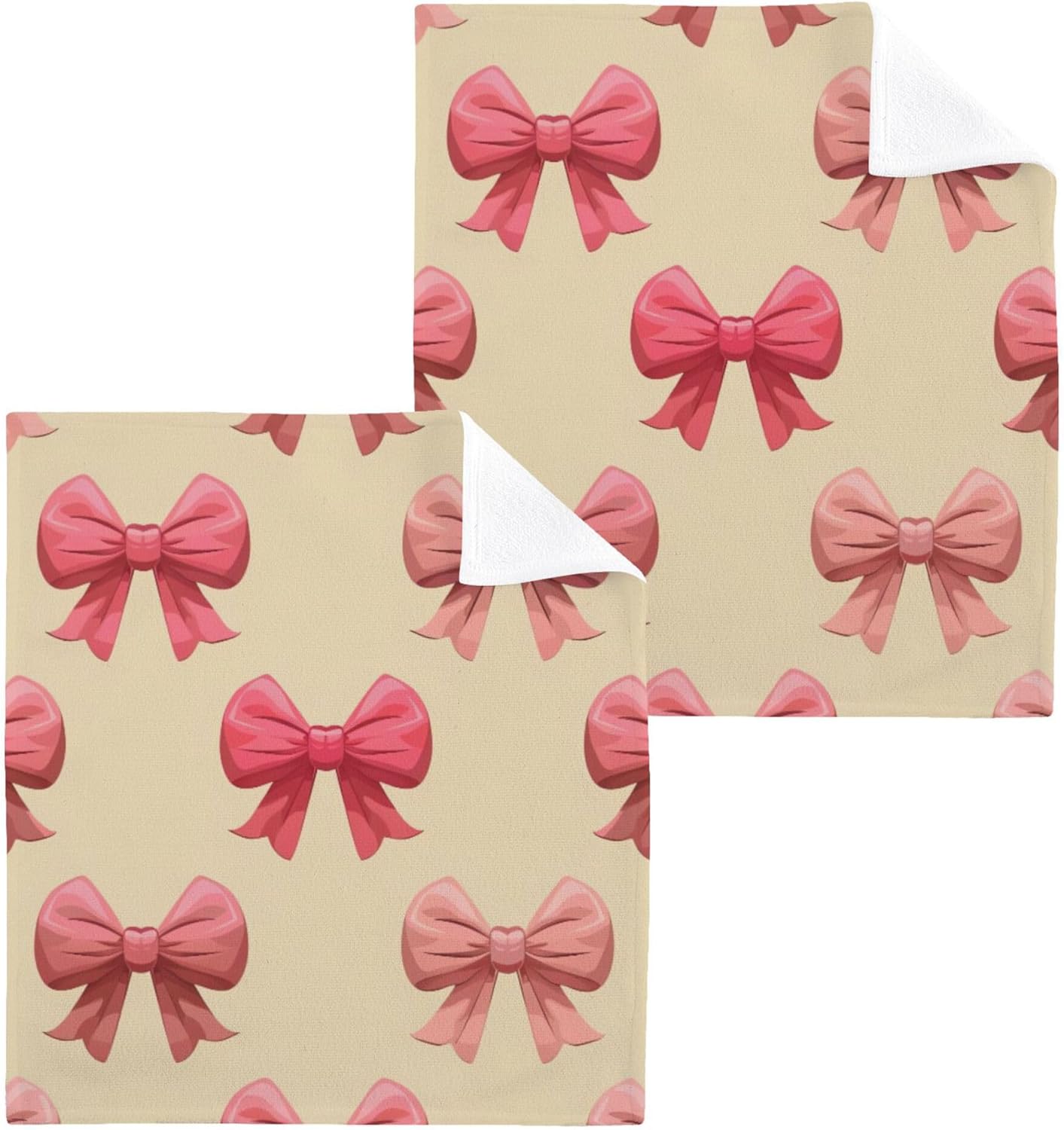 Xigua Bows Washcloth Set - Fast Drying Multi-Purpose Fingertip Towels