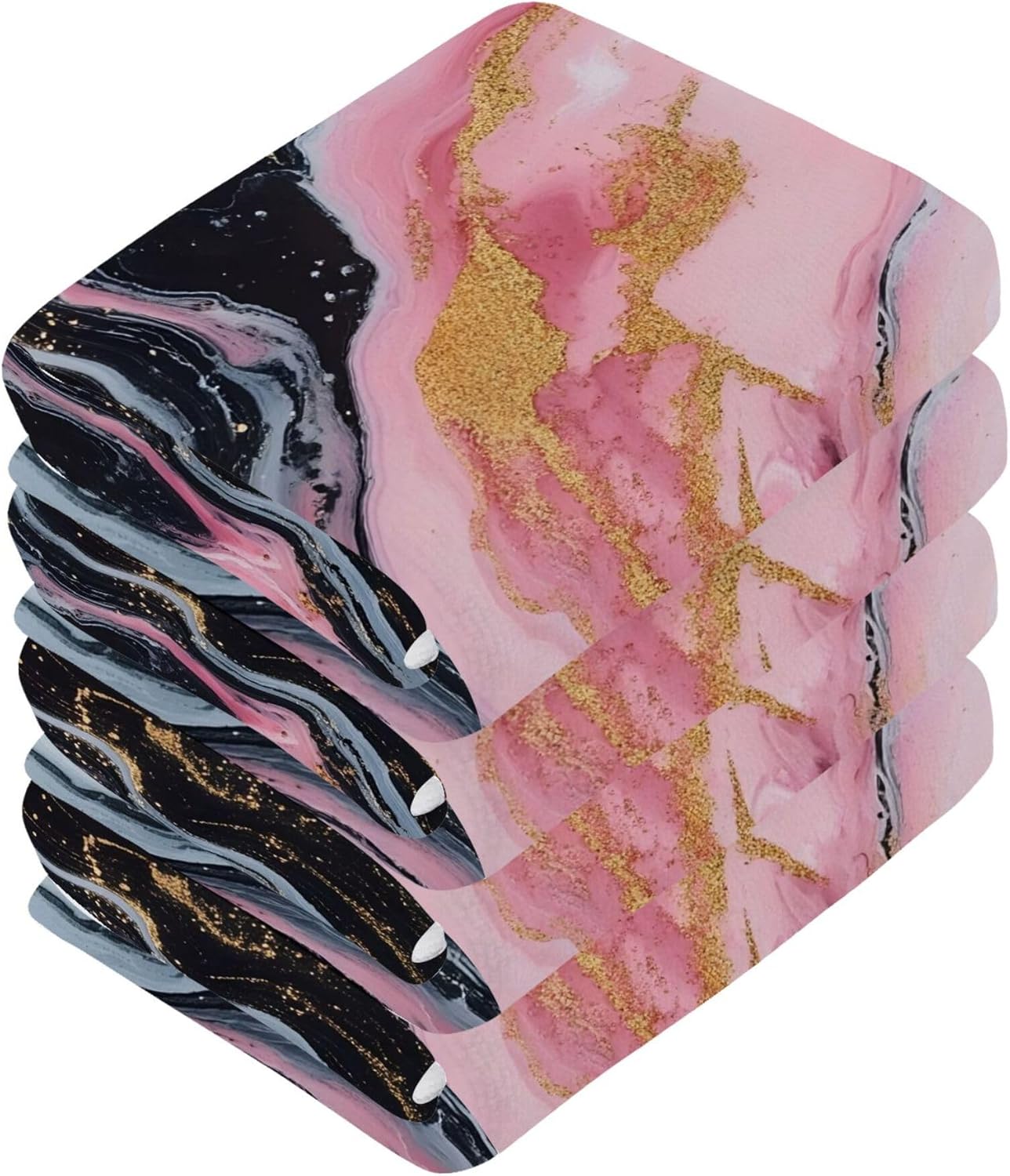 Premium Marble Washcloth Set for Fast Drying