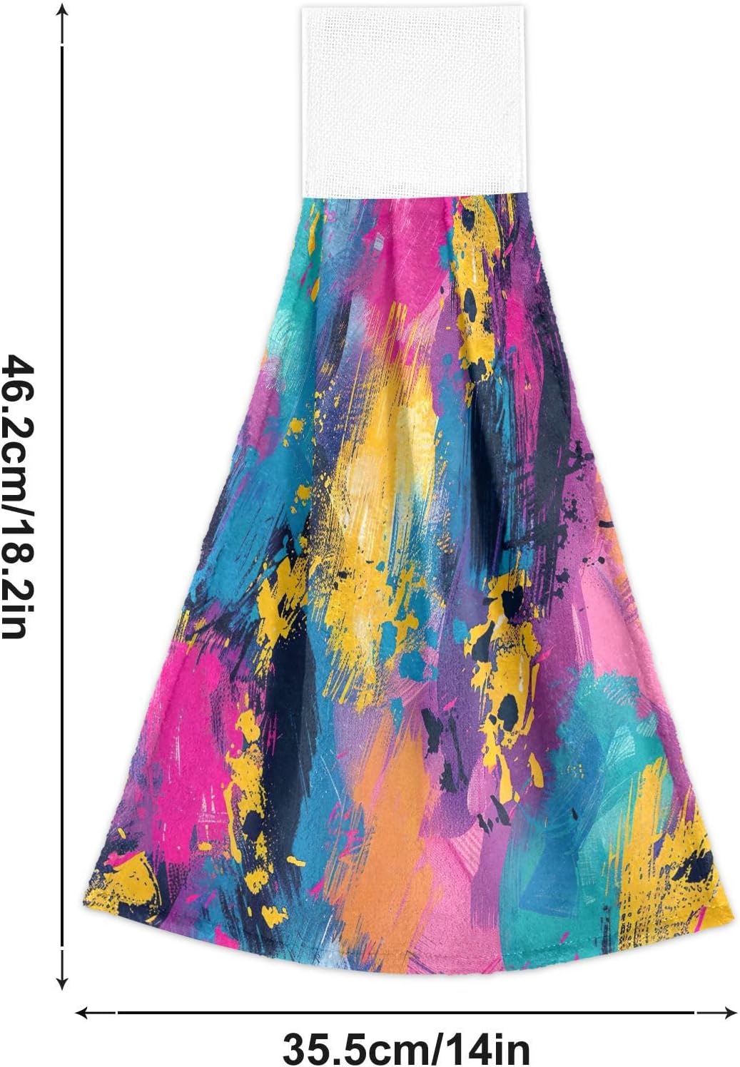 RPLife 2-Piece Graffiti Print Hand Towels