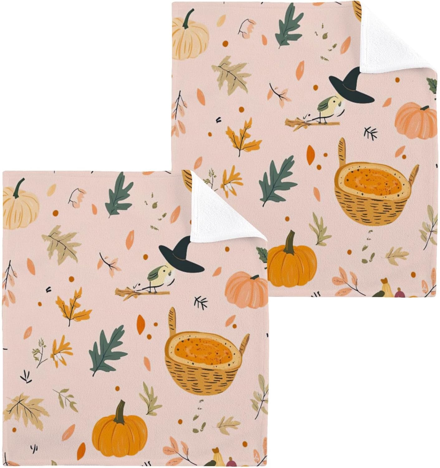 Xigua Autumn Harvest Washcloth Set 12x12