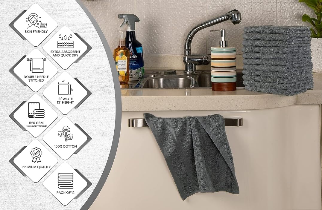 Premium Cotton Wash Cloths