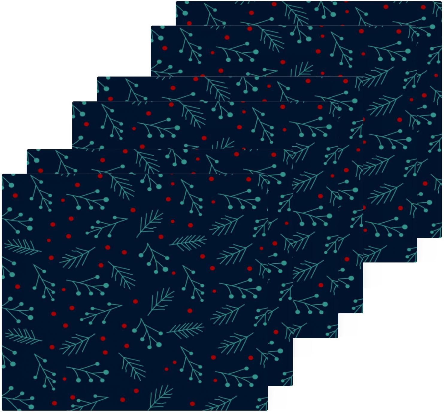 Festival-Worthy Soft Absorbent 12x12 Christmas Washcloth Set