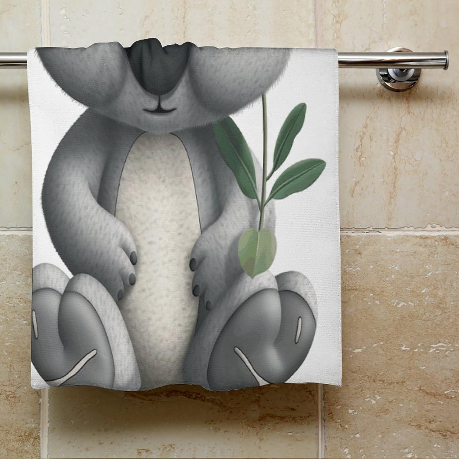 Cartoon Koala Bath Towel Portable Durable
