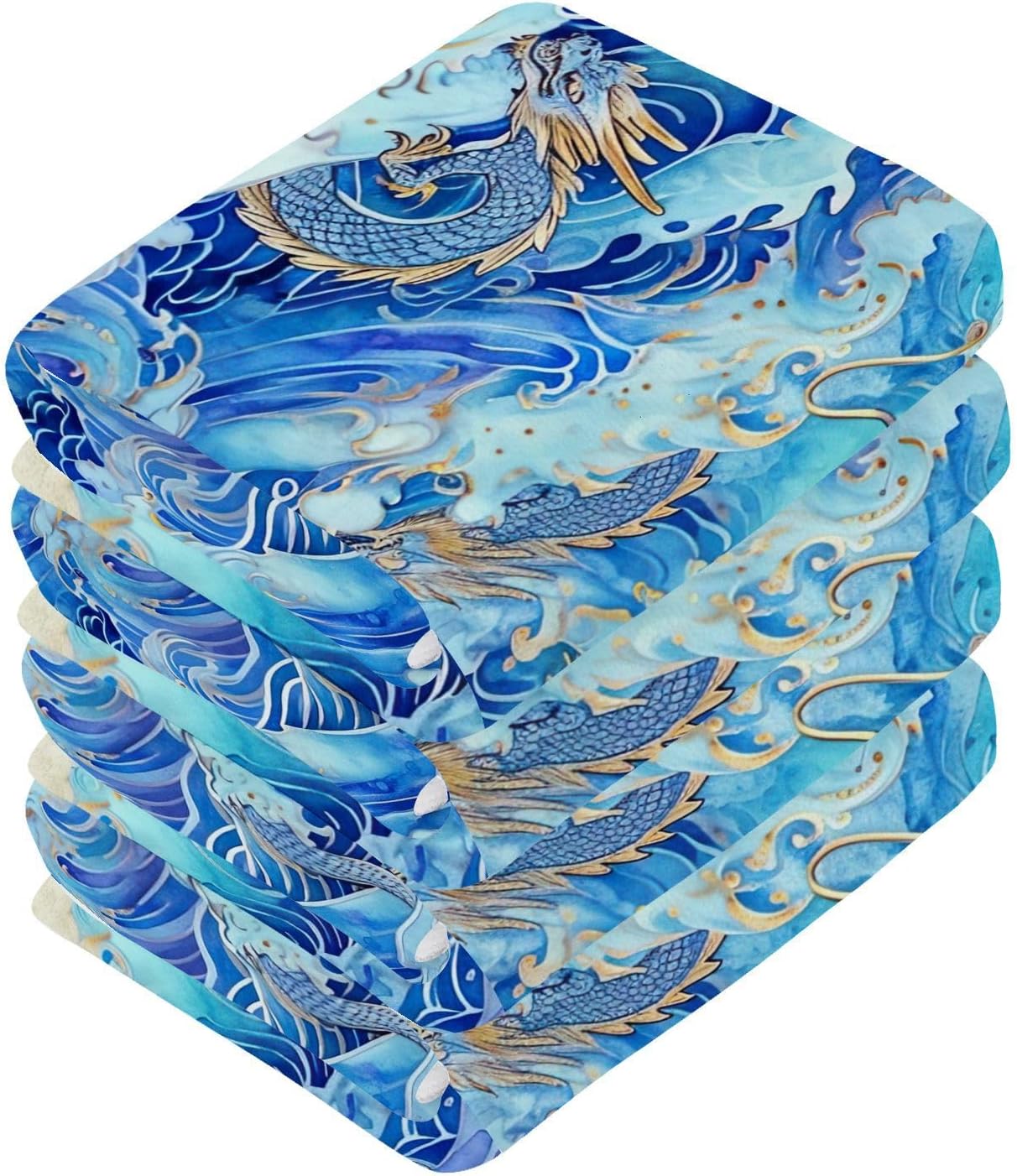 Chinese Dragon Washcloth Pack