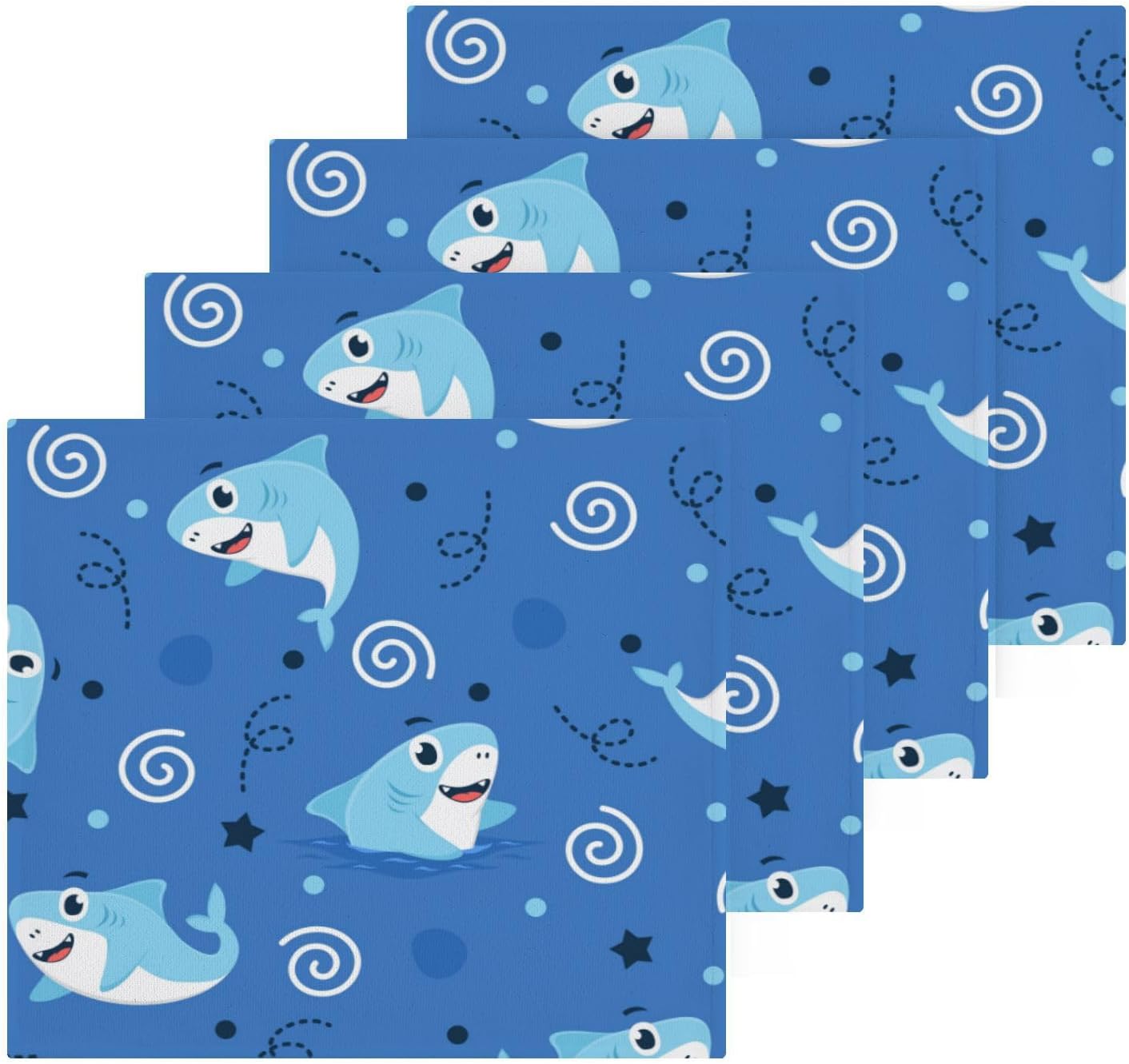 Yettasan Shark Washcloth 2-Pack