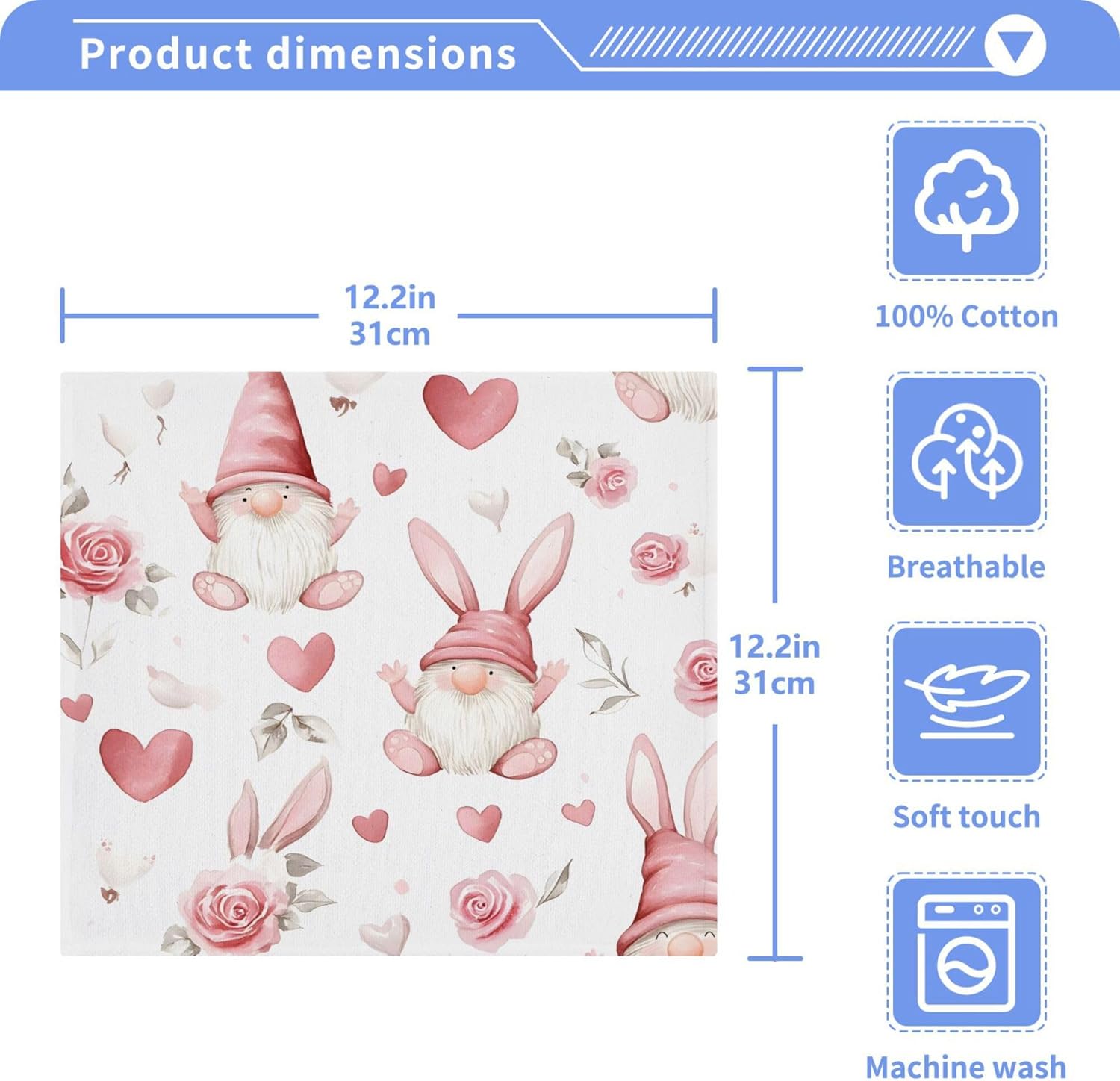 GNOMES Washcloth Set - Colorful Functional