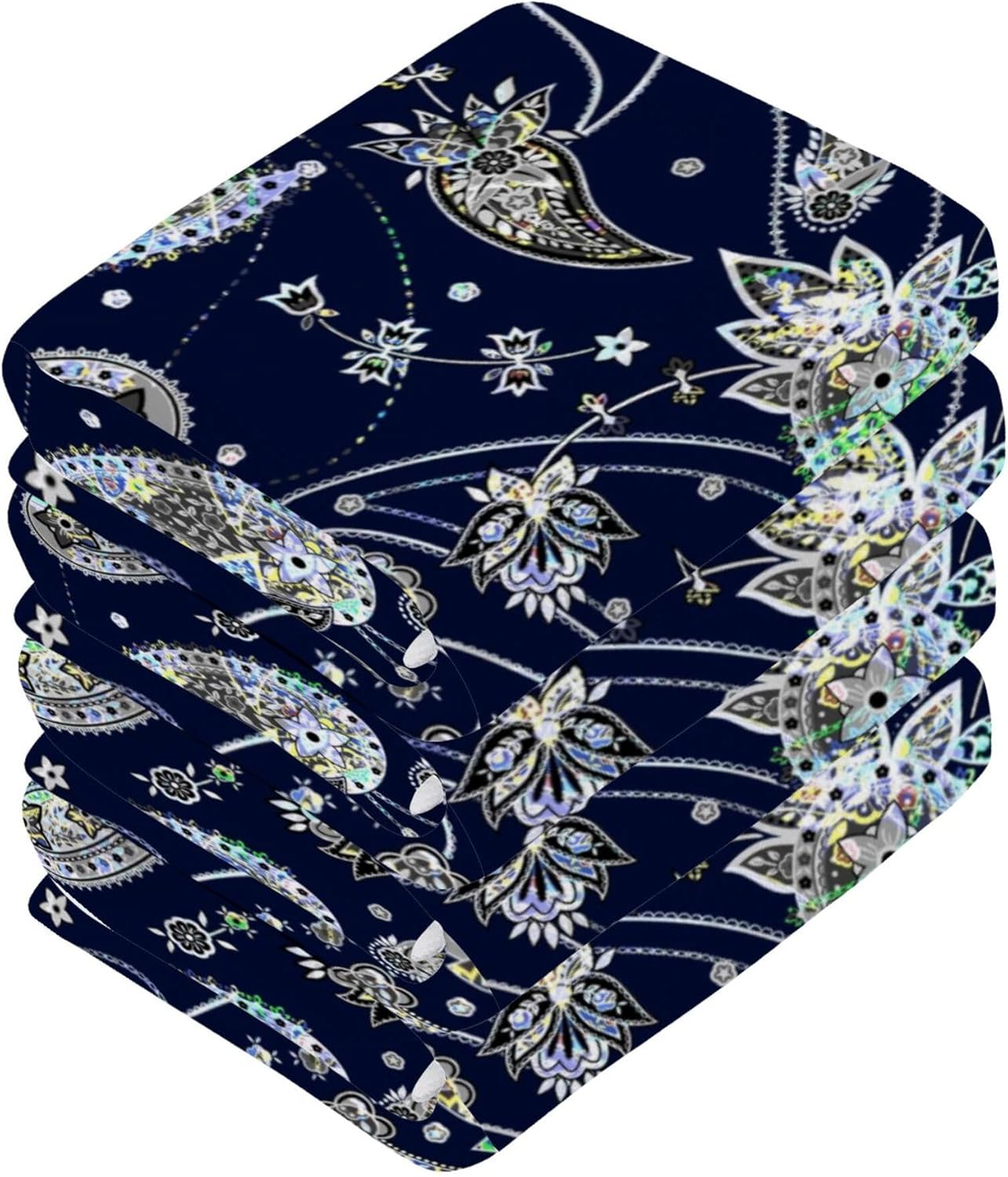 Paisley Washcloth Set for Fast Drying Perfect for Home Use