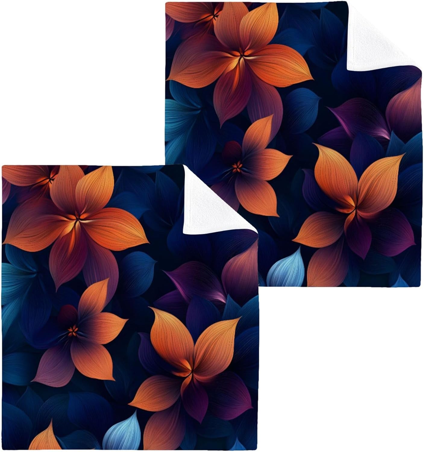 Fragrant Floral Washcloth Set for Fast Dry