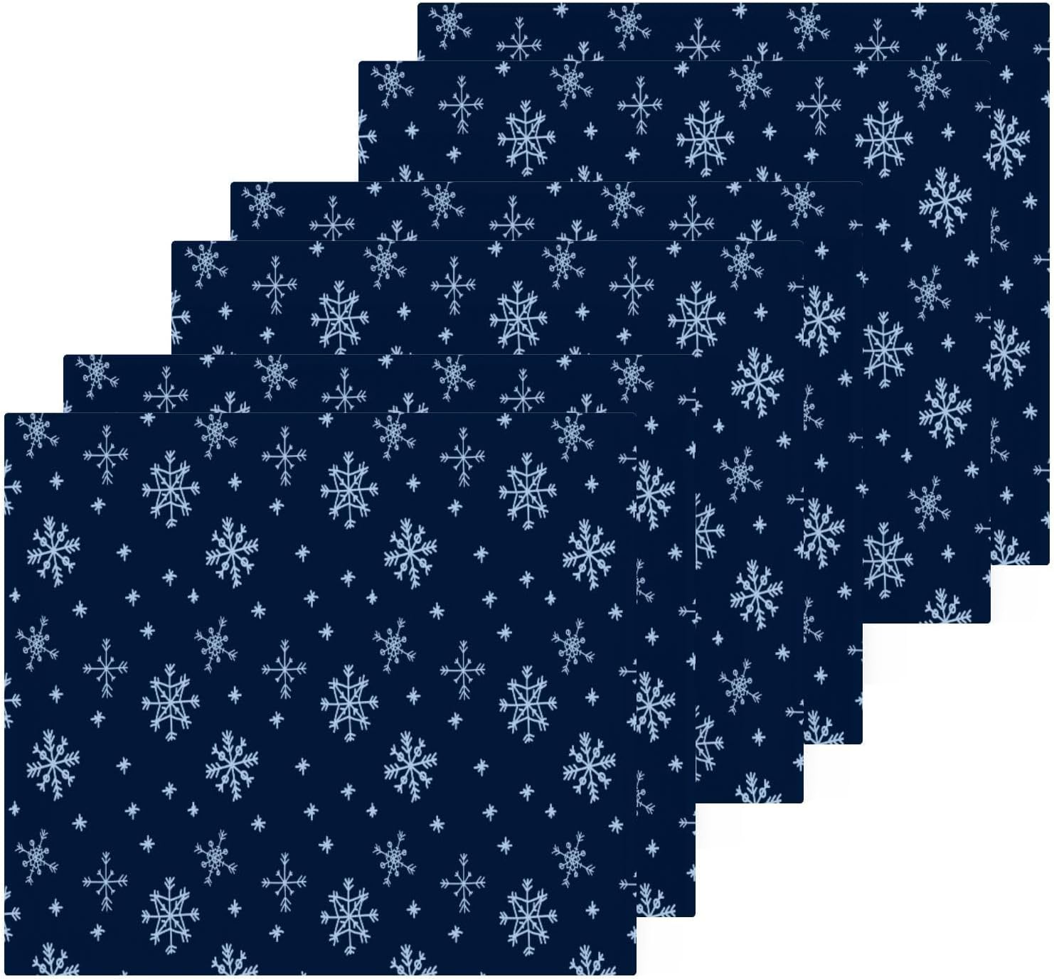 Blue Snowflake Washcloth 2 Pack