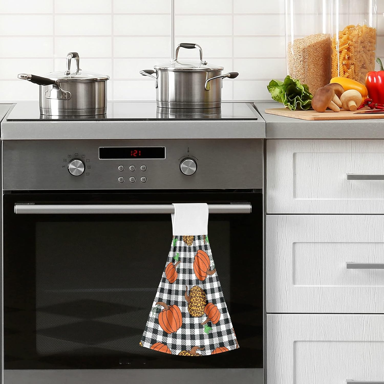 Leopard Plaid Kitchen Towels